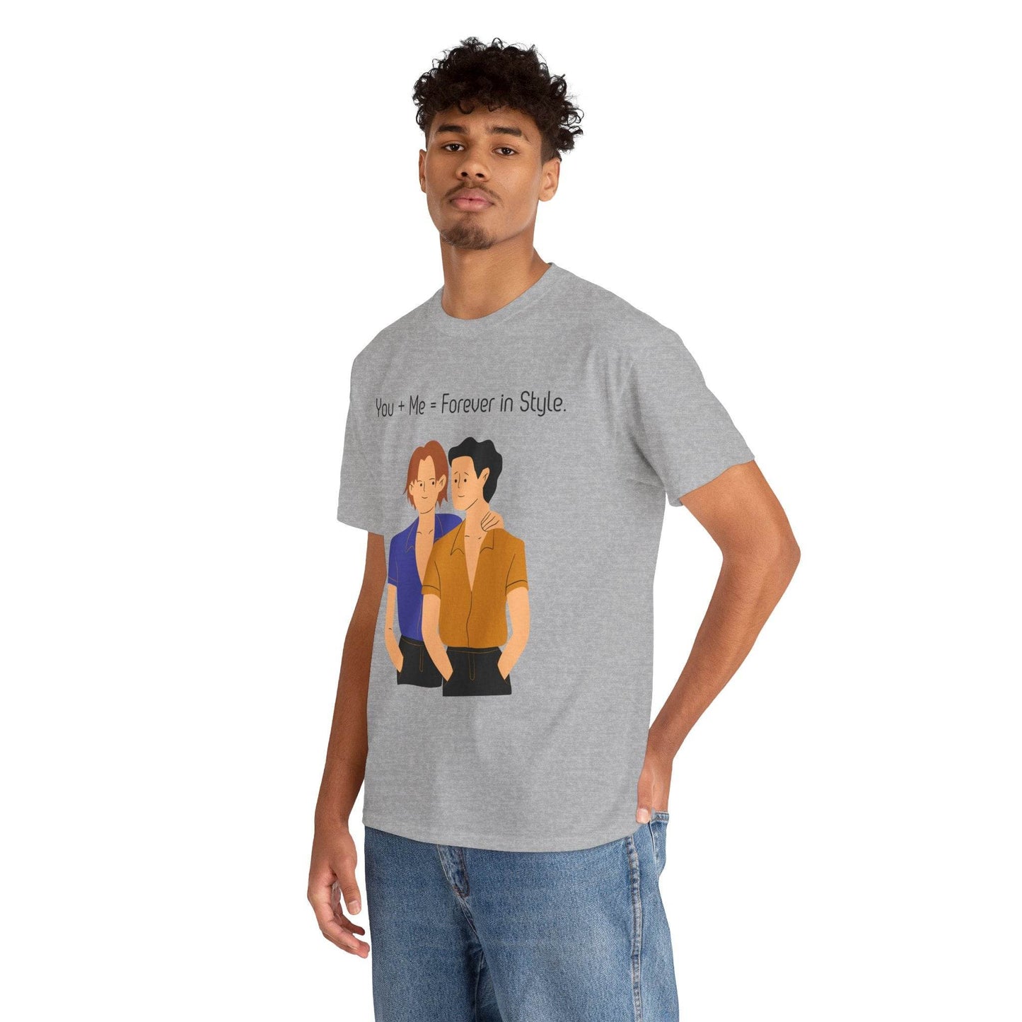 Love is Love Unisex Tee, Gay Couple Shirt, LGBTQ Pride, Same-Sex Relationship Top, Gift for Him, Hug Design T-Shirt - TRP Custom Co.