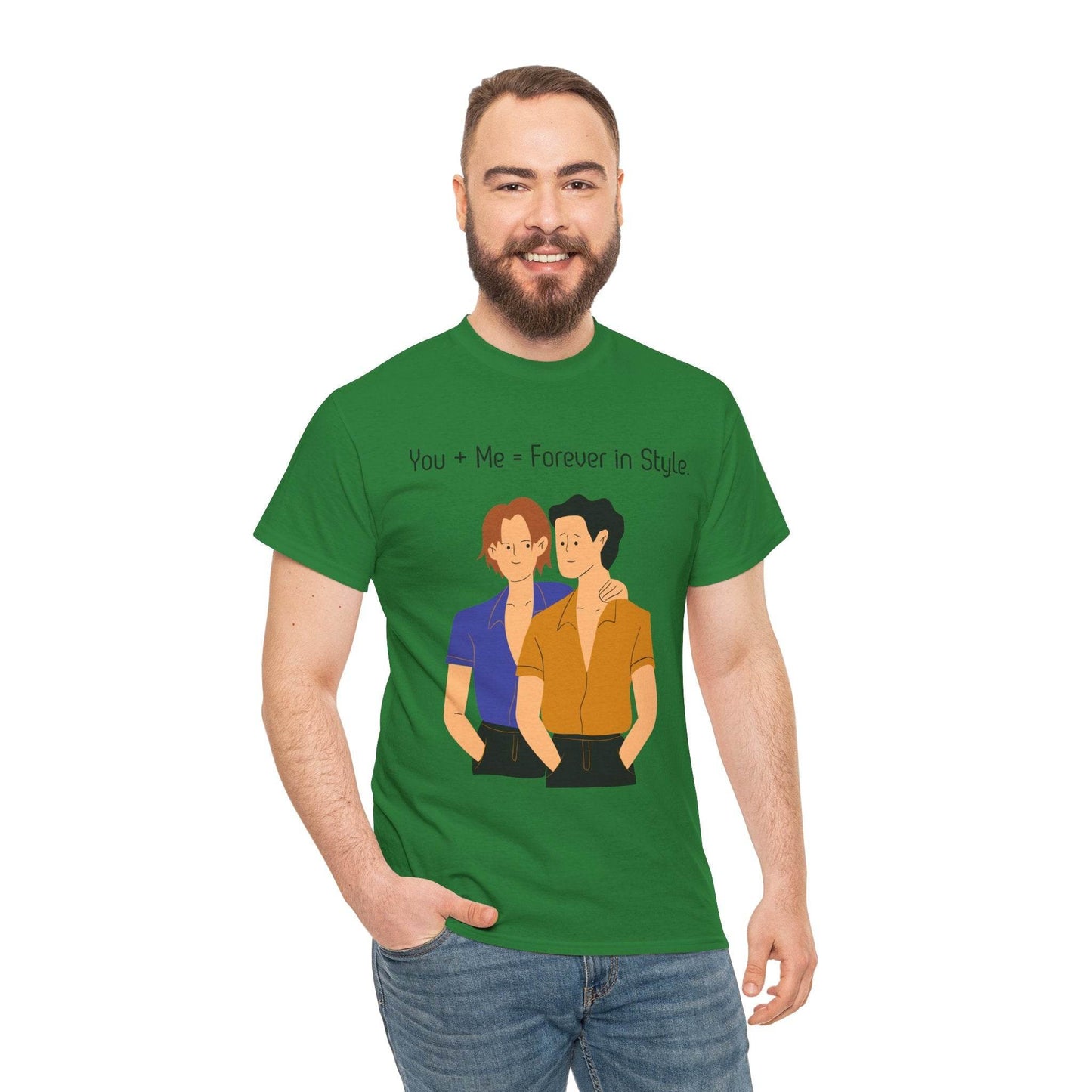 Love is Love Unisex Tee, Gay Couple Shirt, LGBTQ Pride, Same-Sex Relationship Top, Gift for Him, Hug Design T-Shirt - TRP Custom Co.