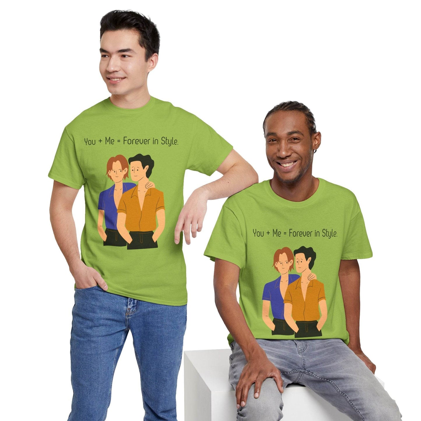 Love is Love Unisex Tee, Gay Couple Shirt, LGBTQ Pride, Same-Sex Relationship Top, Gift for Him, Hug Design T-Shirt - TRP Custom Co.