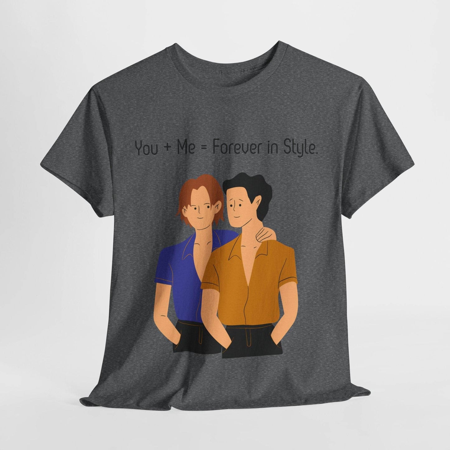 Love is Love Unisex Tee, Gay Couple Shirt, LGBTQ Pride, Same-Sex Relationship Top, Gift for Him, Hug Design T-Shirt - TRP Custom Co.