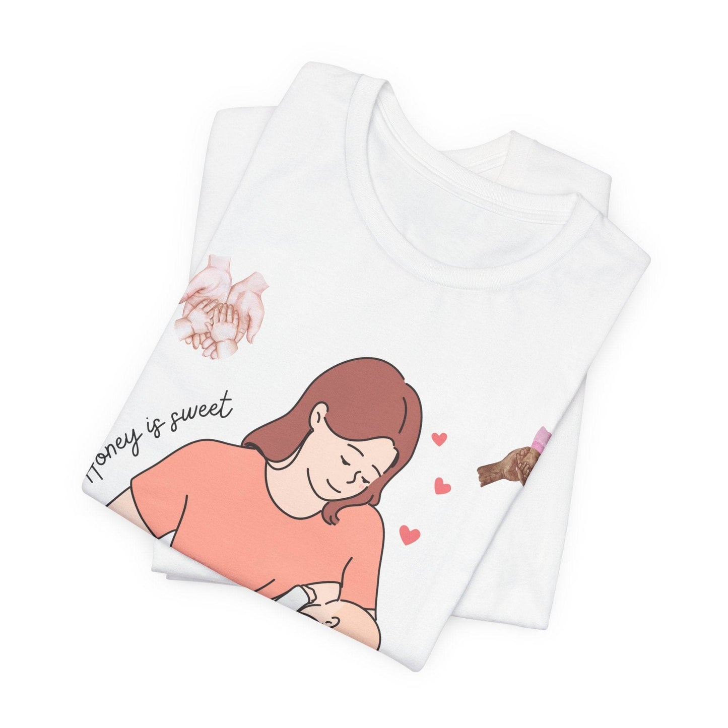 Mom and Baby Sweetness Unisex Tee, Family Love Shirt, Motherhood Gift, New Mom Present, Baby Shower T-shirt, Honey and Baby Picture Top - TRP Custom Co.
