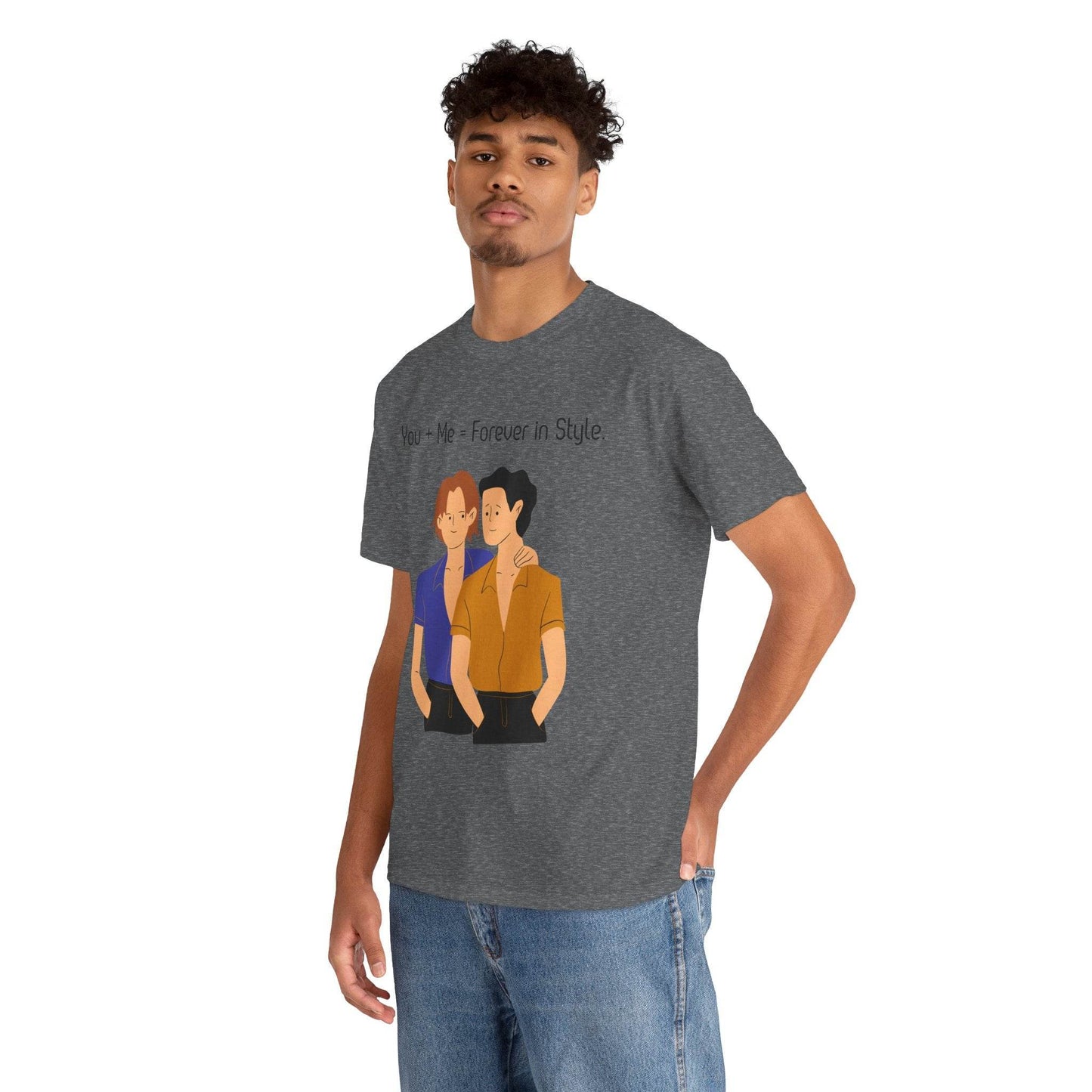 Love is Love Unisex Tee, Gay Couple Shirt, LGBTQ Pride, Same-Sex Relationship Top, Gift for Him, Hug Design T-Shirt - TRP Custom Co.