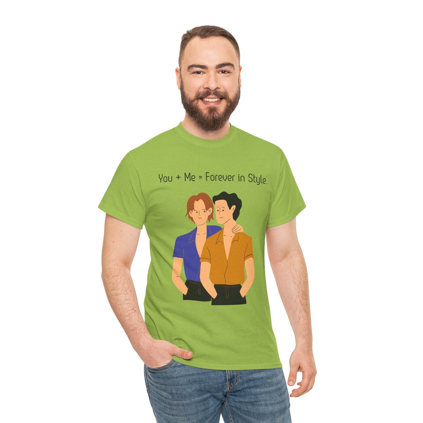 Love is Love Unisex Tee, Gay Couple Shirt, LGBTQ Pride, Same-Sex Relationship Top, Gift for Him, Hug Design T-Shirt - TRP Custom Co.