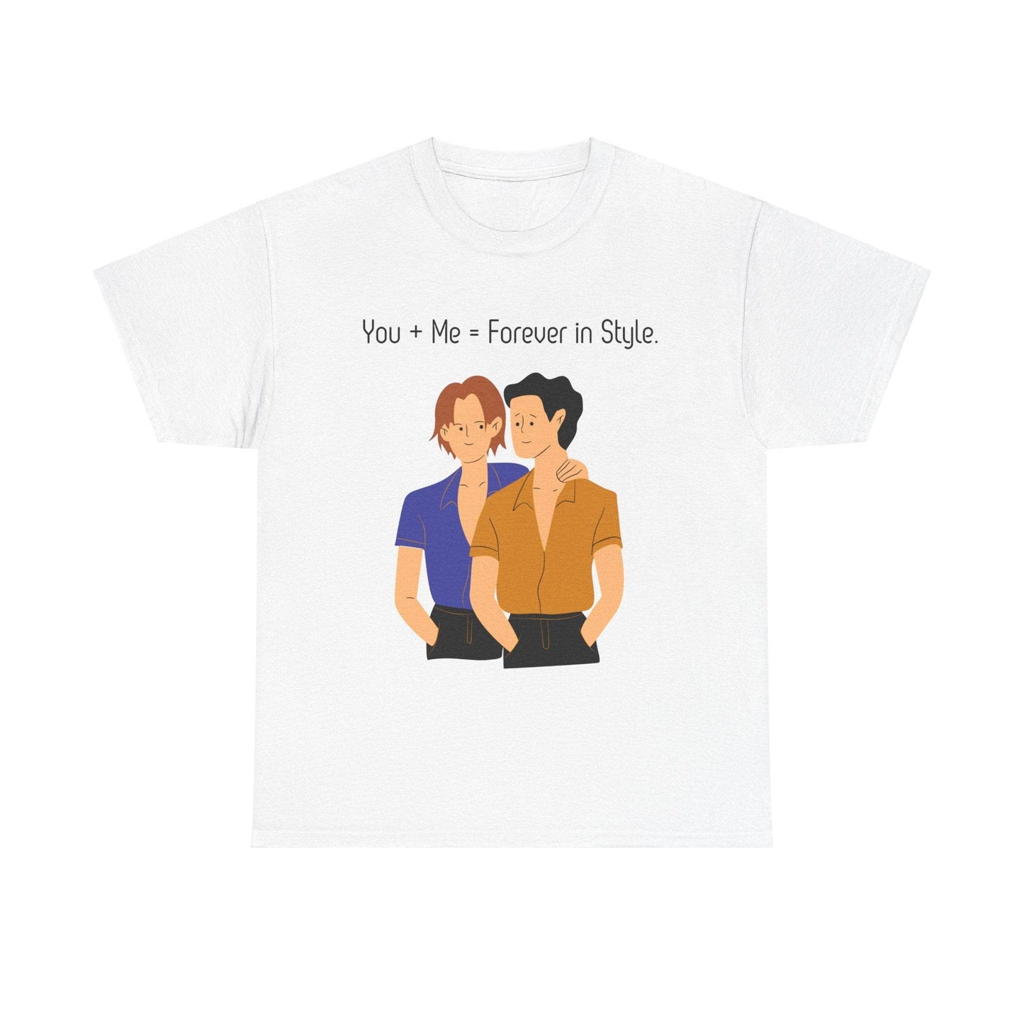 Love is Love Unisex Tee, Gay Couple Shirt, LGBTQ Pride, Same-Sex Relationship Top, Gift for Him, Hug Design T-Shirt - TRP Custom Co.