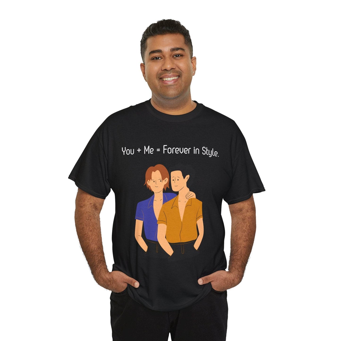 Love is Love Unisex Tee, Gay Couple Shirt, LGBTQ Pride, Same-Sex Relationship Top, Gift for Him, Hug Design T-Shirt - TRP Custom Co.