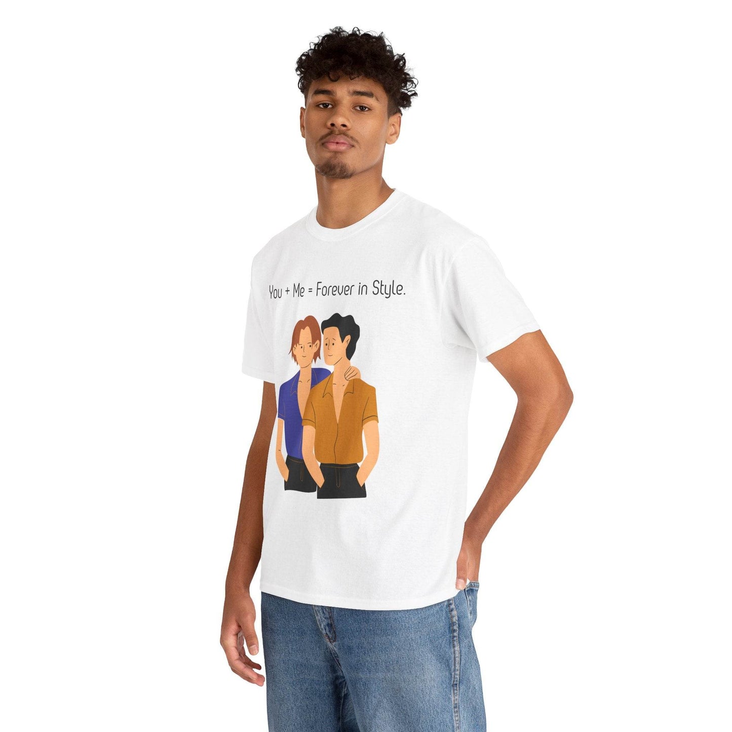 Love is Love Unisex Tee, Gay Couple Shirt, LGBTQ Pride, Same-Sex Relationship Top, Gift for Him, Hug Design T-Shirt - TRP Custom Co.