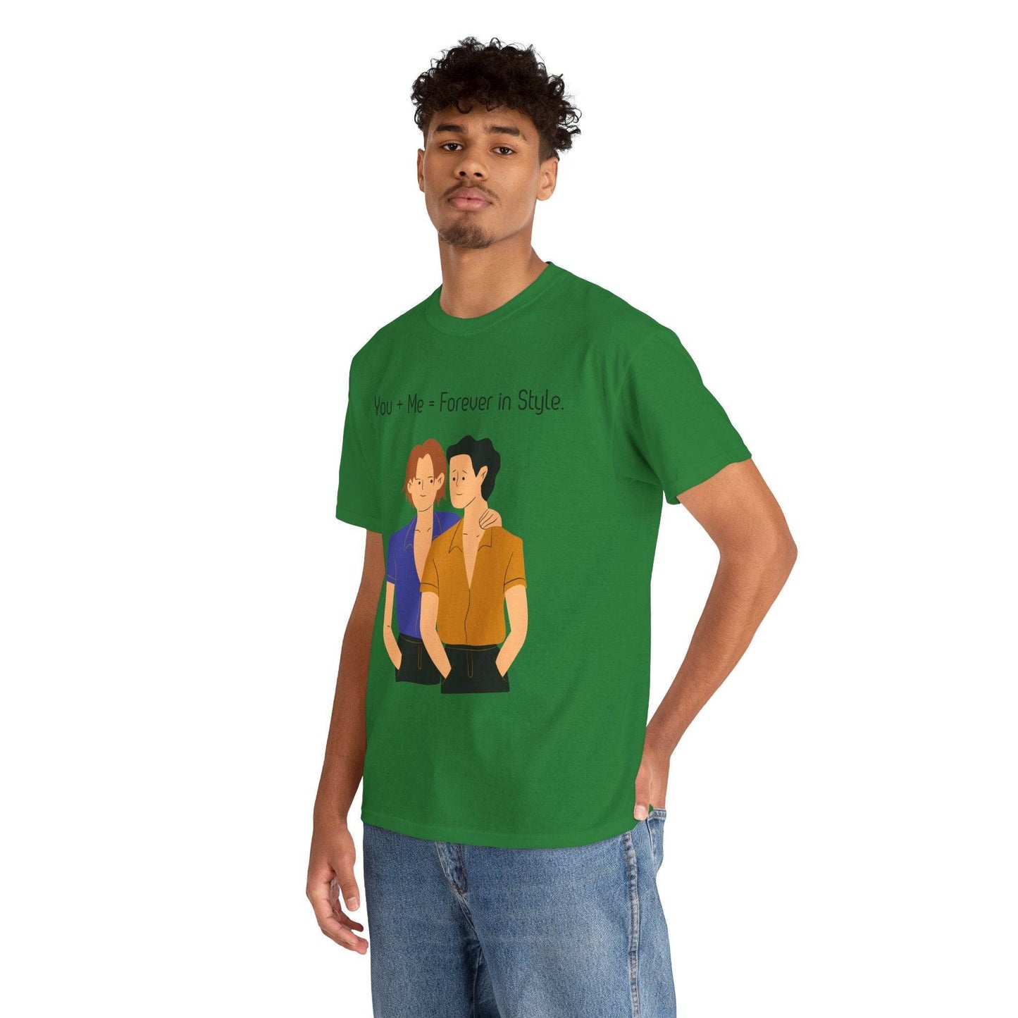 Love is Love Unisex Tee, Gay Couple Shirt, LGBTQ Pride, Same-Sex Relationship Top, Gift for Him, Hug Design T-Shirt - TRP Custom Co.