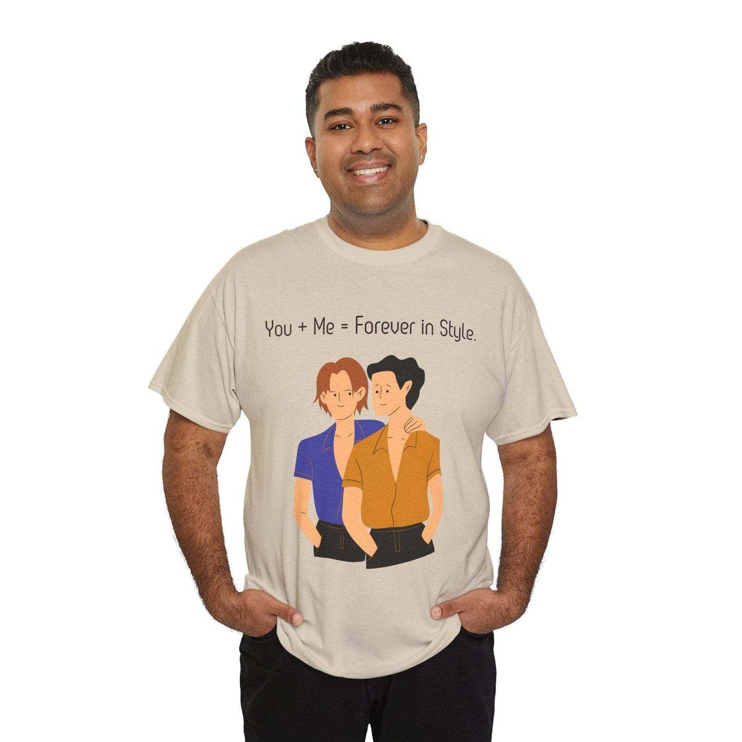 Love is Love Unisex Tee, Gay Couple Shirt, LGBTQ Pride, Same-Sex Relationship Top, Gift for Him, Hug Design T-Shirt - TRP Custom Co.