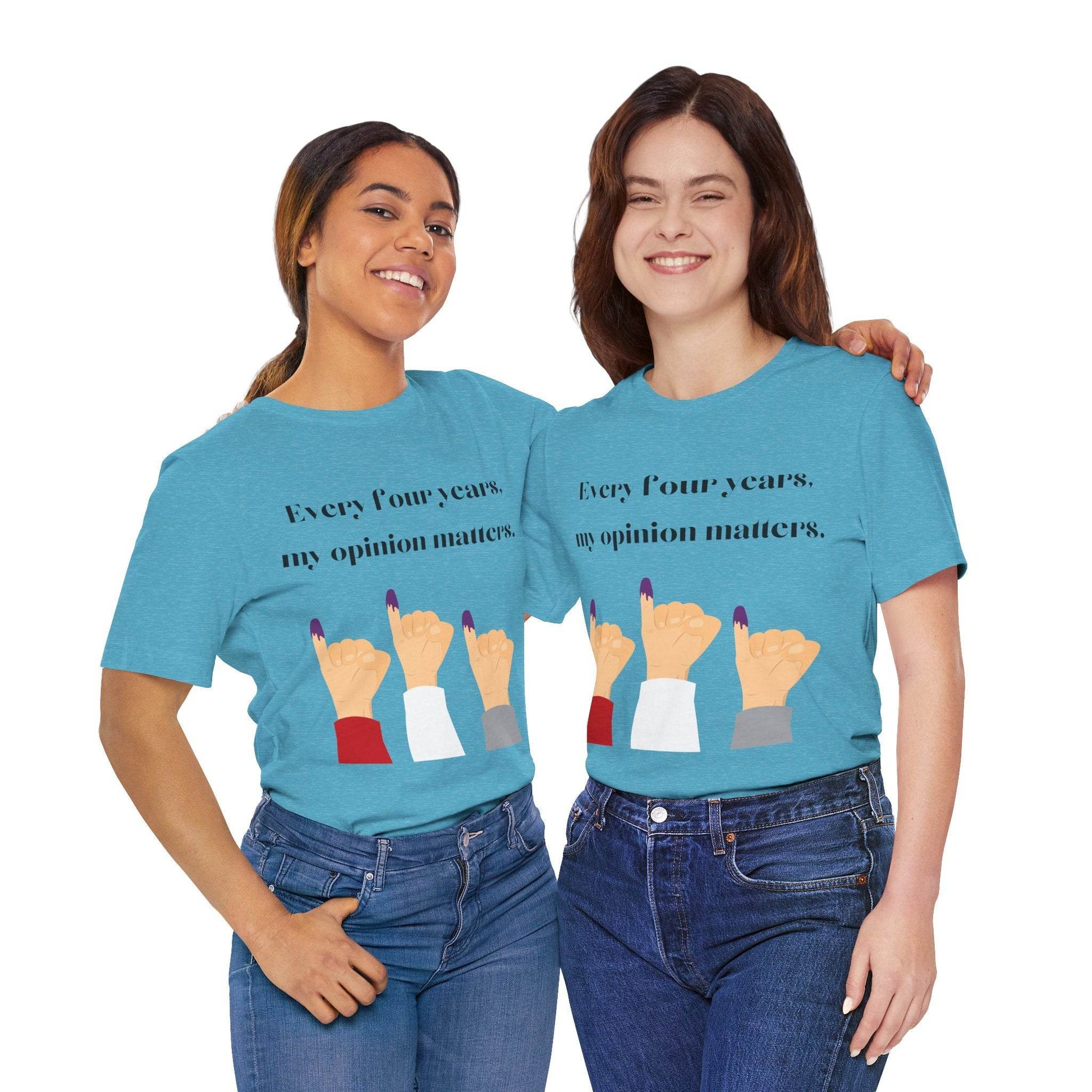 Political Opinion Matters Quote Unisex Tee, Voting Rights Activist Shirt, Political Statement TShirt, Election Day Gift, Political Science - TRP Custom Co.