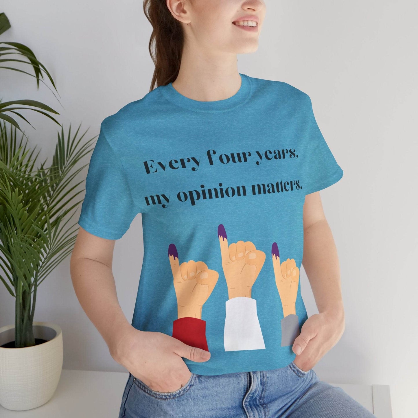Political Opinion Matters Quote Unisex Tee, Voting Rights Activist Shirt, Political Statement TShirt, Election Day Gift, Political Science - TRP Custom Co.