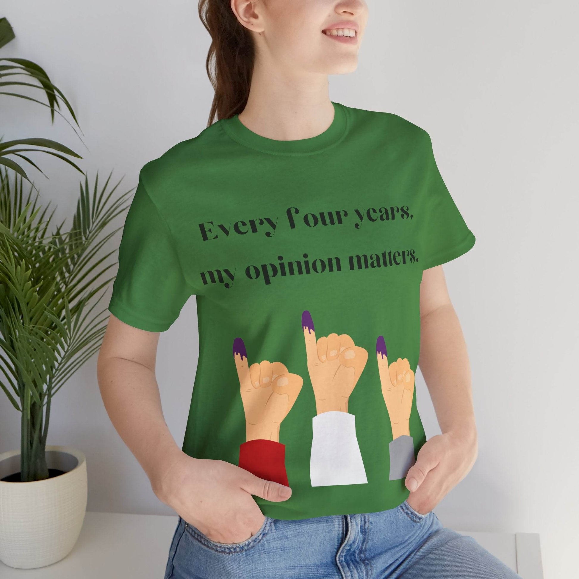 Political Opinion Matters Quote Unisex Tee, Voting Rights Activist Shirt, Political Statement TShirt, Election Day Gift, Political Science - TRP Custom Co.
