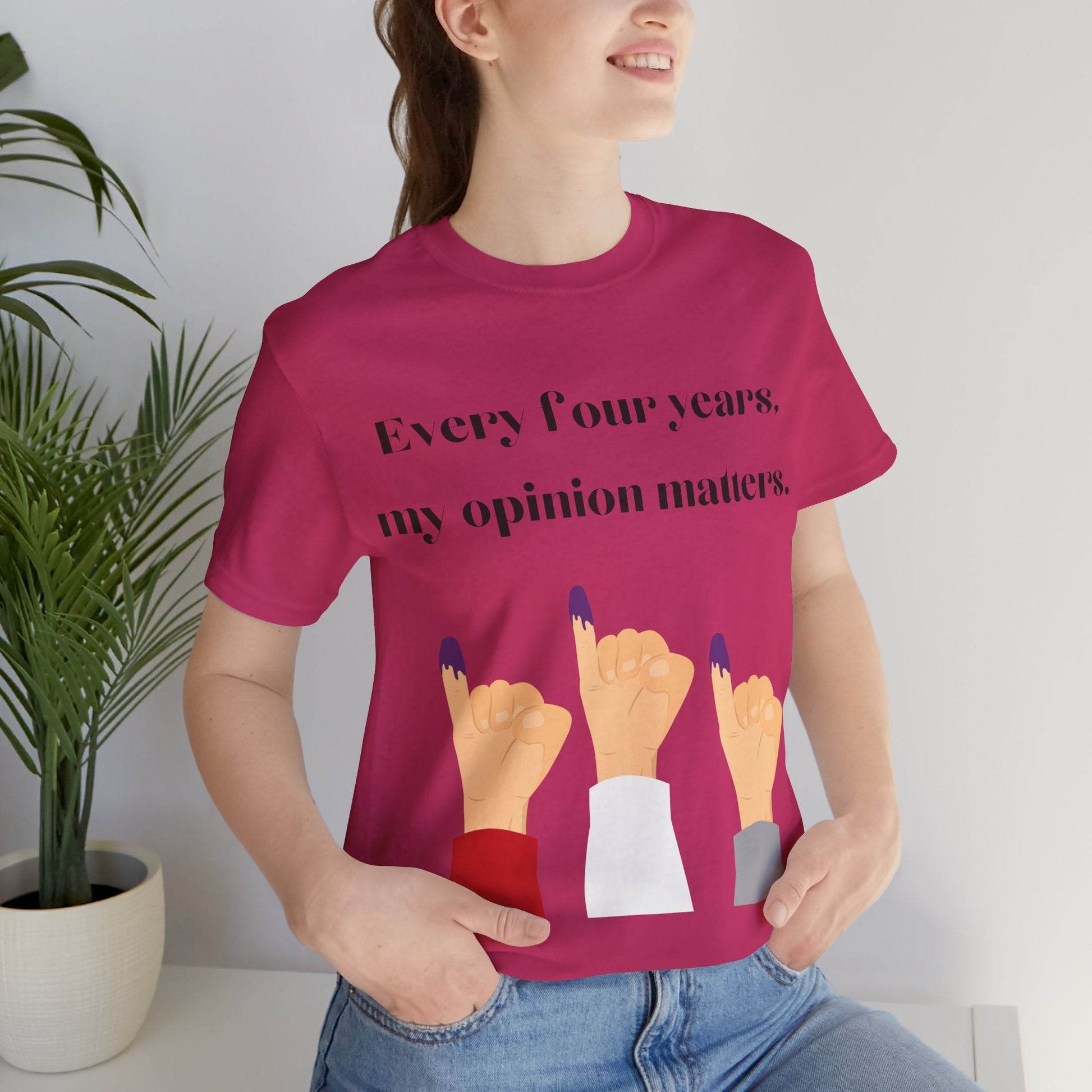 Political Opinion Matters Quote Unisex Tee, Voting Rights Activist Shirt, Political Statement TShirt, Election Day Gift, Political Science - TRP Custom Co.