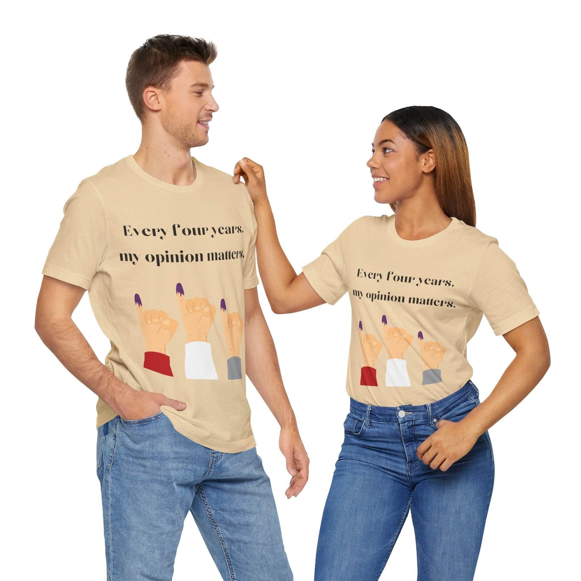 Political Opinion Matters Quote Unisex Tee, Voting Rights Activist Shirt, Political Statement TShirt, Election Day Gift, Political Science - TRP Custom Co.
