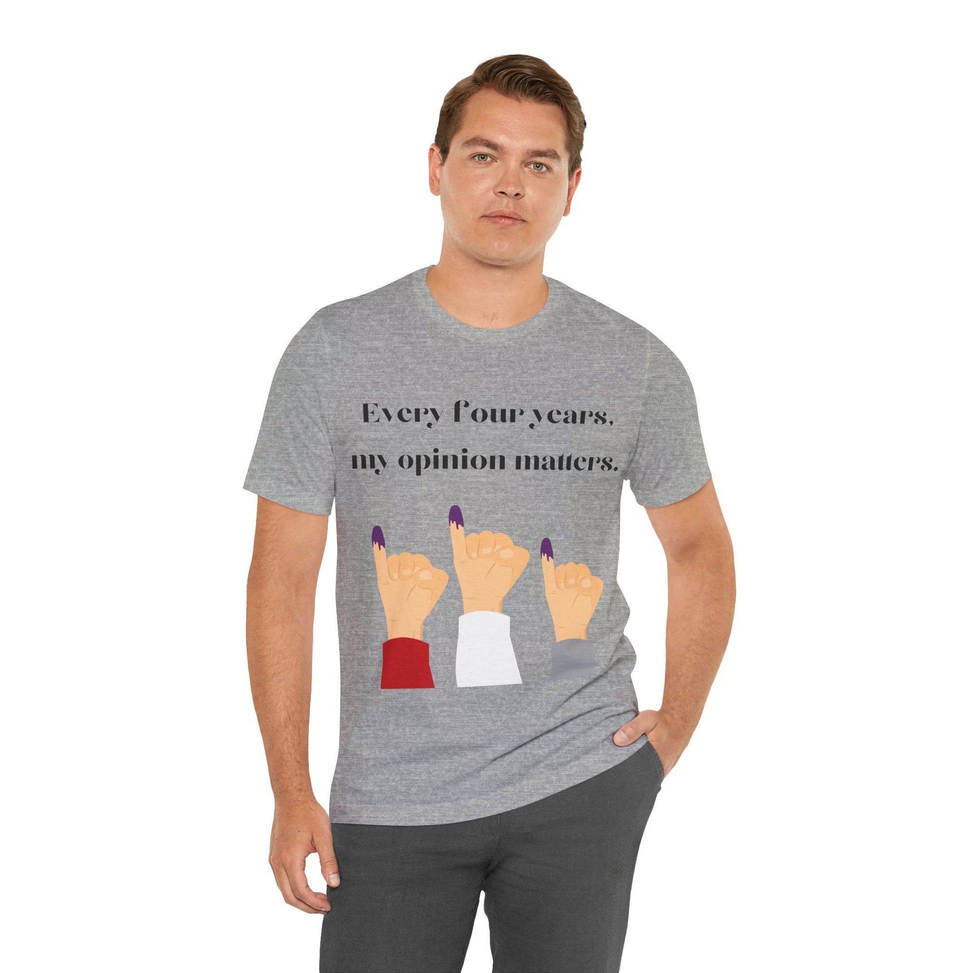 Political Opinion Matters Quote Unisex Tee, Voting Rights Activist Shirt, Political Statement TShirt, Election Day Gift, Political Science - TRP Custom Co.