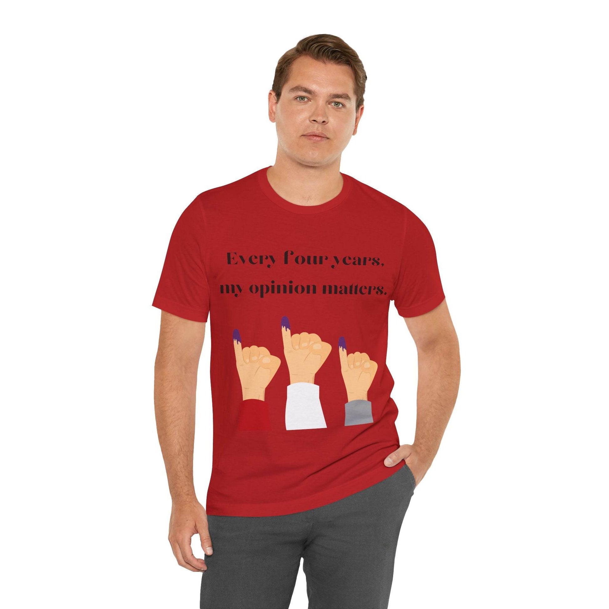 Political Opinion Matters Quote Unisex Tee, Voting Rights Activist Shirt, Political Statement TShirt, Election Day Gift, Political Science - TRP Custom Co.