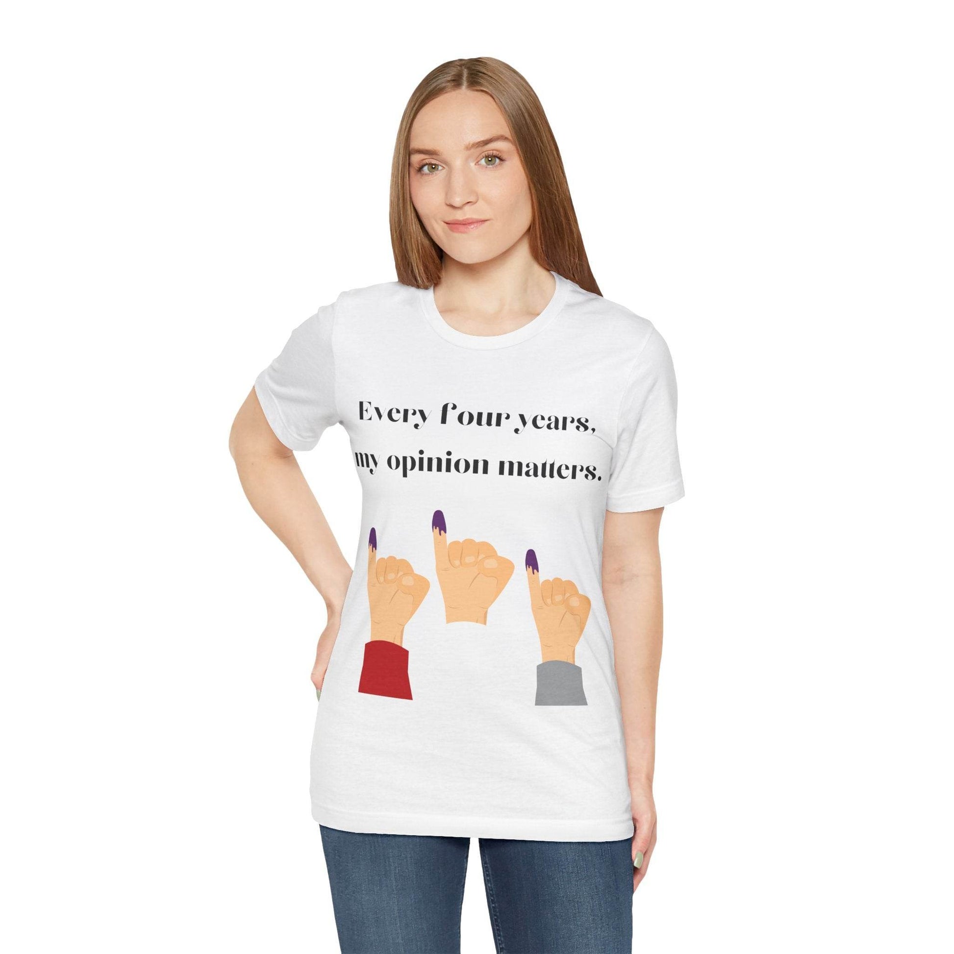 Political Opinion Matters Quote Unisex Tee, Voting Rights Activist Shirt, Political Statement TShirt, Election Day Gift, Political Science - TRP Custom Co.