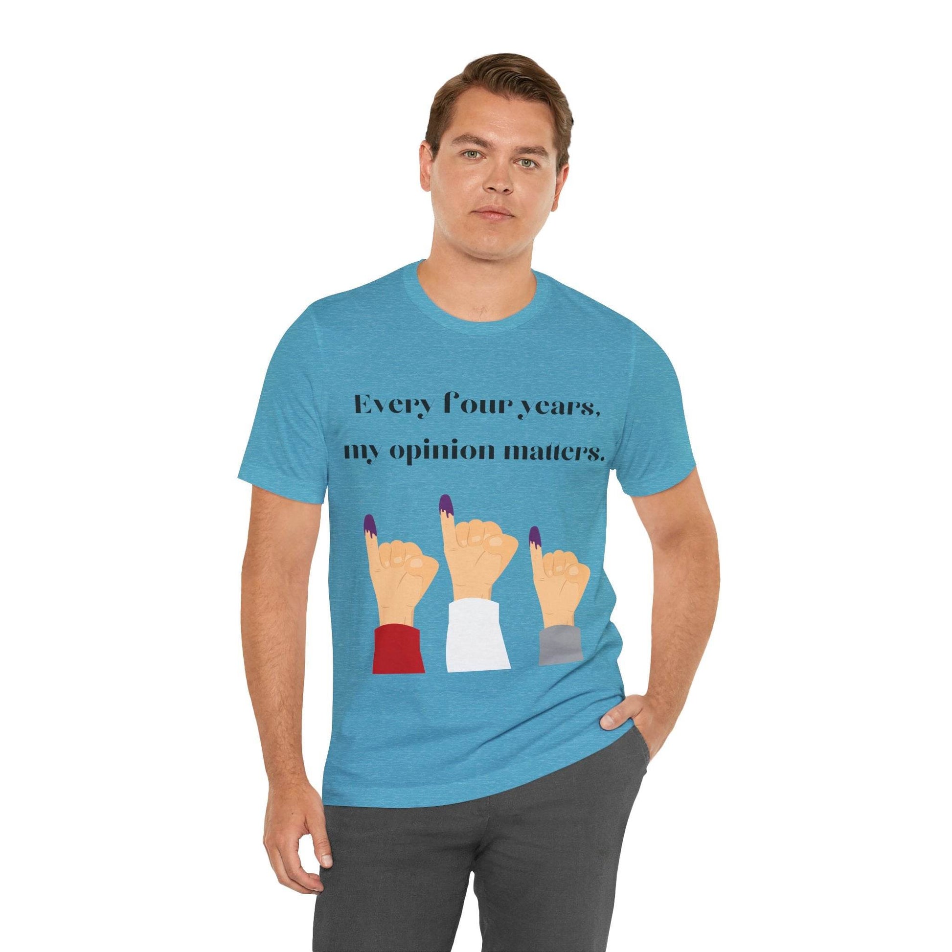 Political Opinion Matters Quote Unisex Tee, Voting Rights Activist Shirt, Political Statement TShirt, Election Day Gift, Political Science - TRP Custom Co.