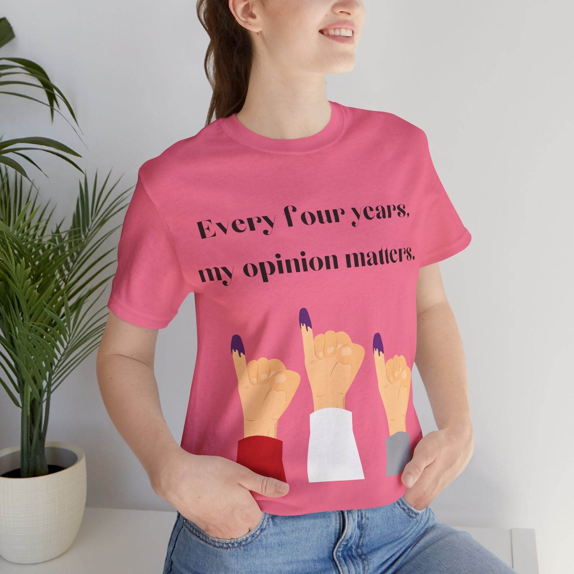 Political Opinion Matters Quote Unisex Tee, Voting Rights Activist Shirt, Political Statement TShirt, Election Day Gift, Political Science - TRP Custom Co.