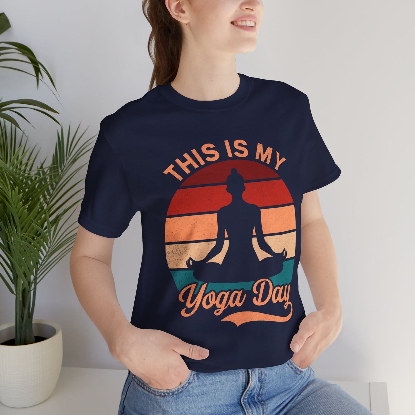 Yoga Day Unisex Tee, Fitness Apparel, Meditation Shirt, Gift for Yogis, Relaxation Top, Zen Wear, Mindfulness Clothing