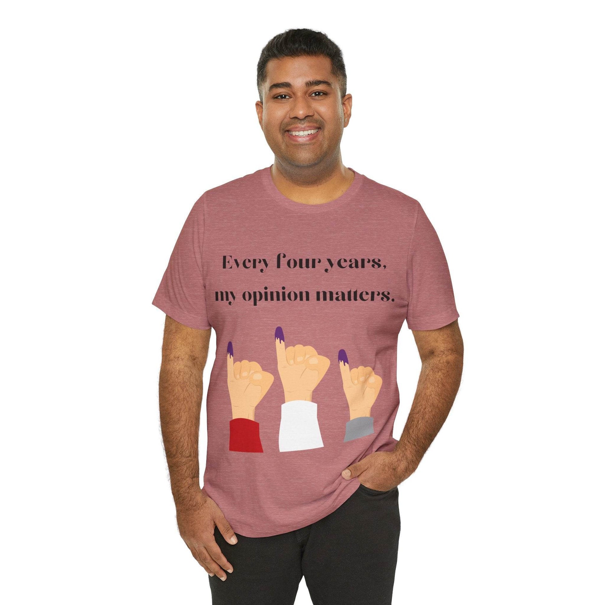Political Opinion Matters Quote Unisex Tee, Voting Rights Activist Shirt, Political Statement TShirt, Election Day Gift, Political Science - TRP Custom Co.