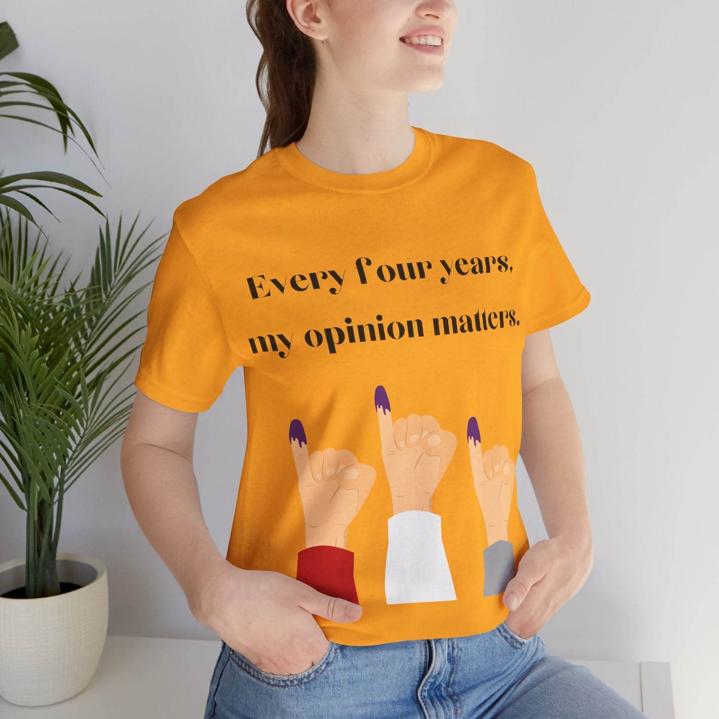 Political Opinion Matters Quote Unisex Tee, Voting Rights Activist Shirt, Political Statement TShirt, Election Day Gift, Political Science - TRP Custom Co.