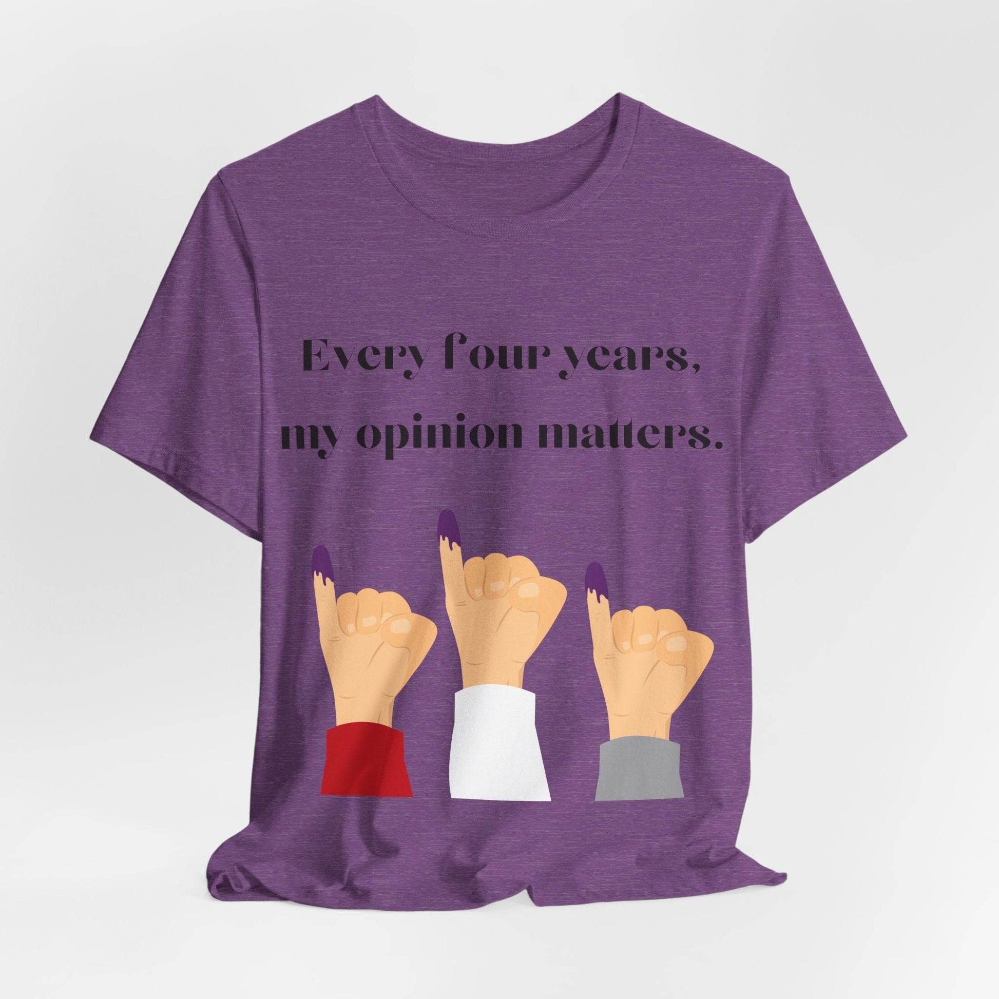Political Opinion Matters Quote Unisex Tee, Voting Rights Activist Shirt, Political Statement TShirt, Election Day Gift, Political Science - TRP Custom Co.