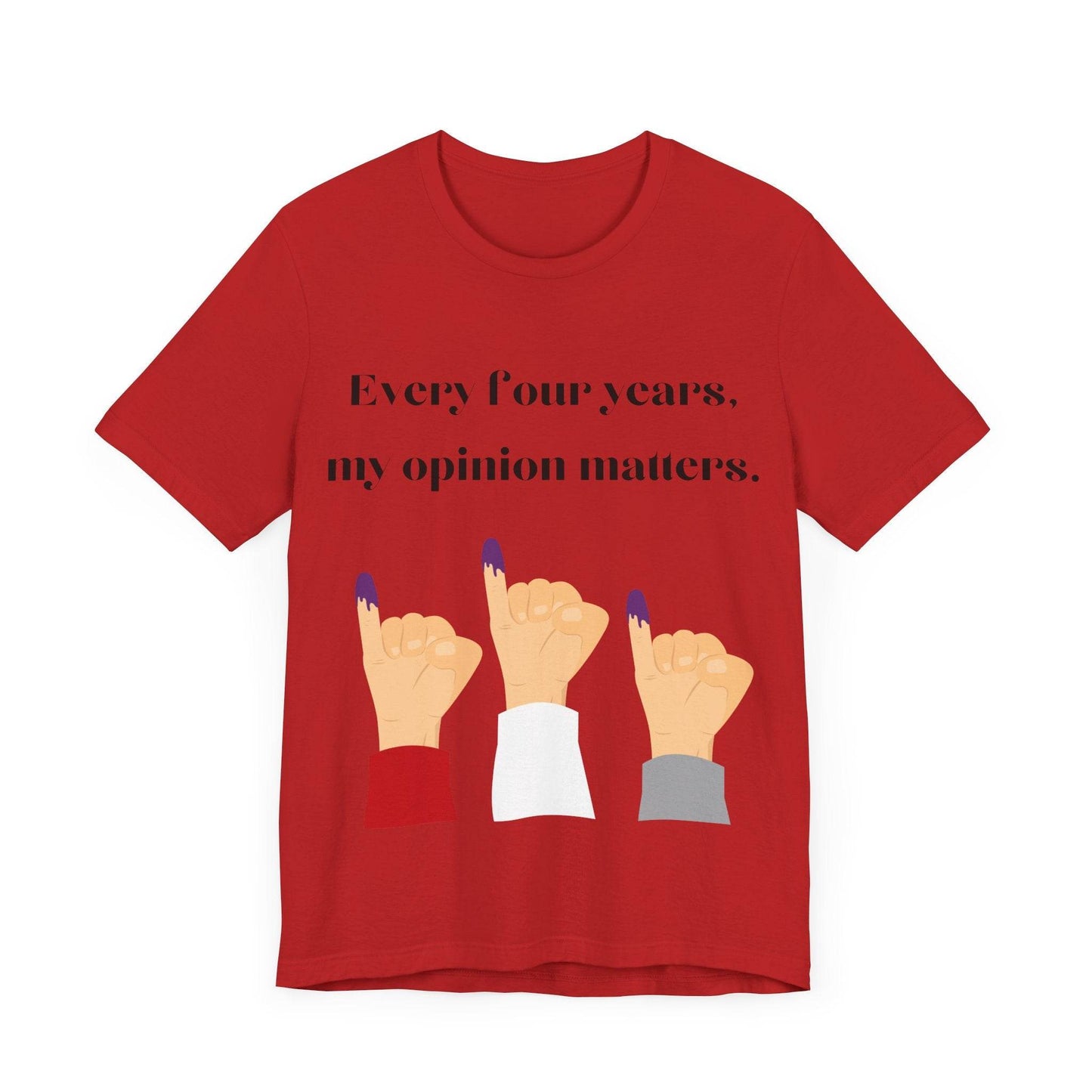 Political Opinion Matters Quote Unisex Tee, Voting Rights Activist Shirt, Political Statement TShirt, Election Day Gift, Political Science - TRP Custom Co.