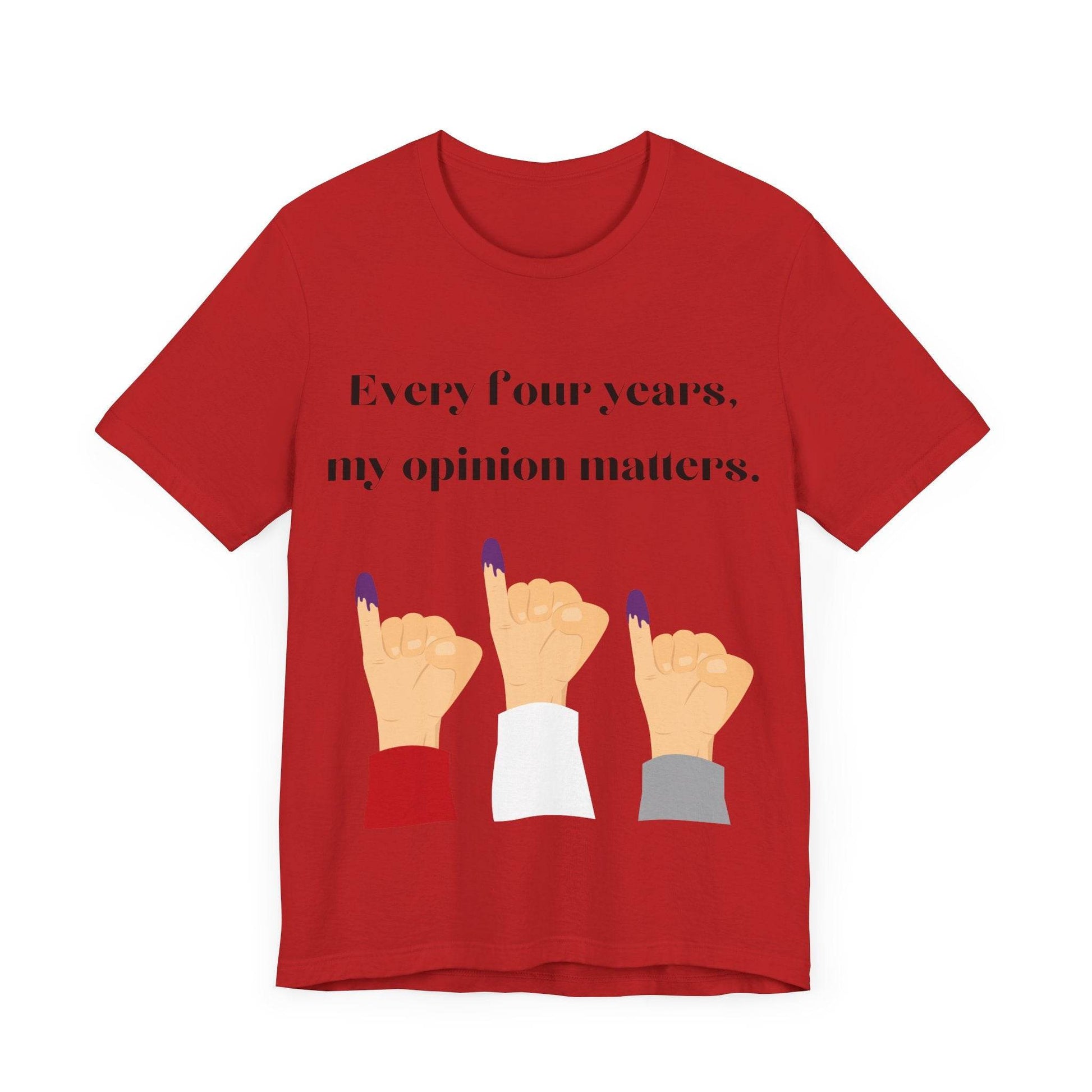 Political Opinion Matters Quote Unisex Tee, Voting Rights Activist Shirt, Political Statement TShirt, Election Day Gift, Political Science - TRP Custom Co.