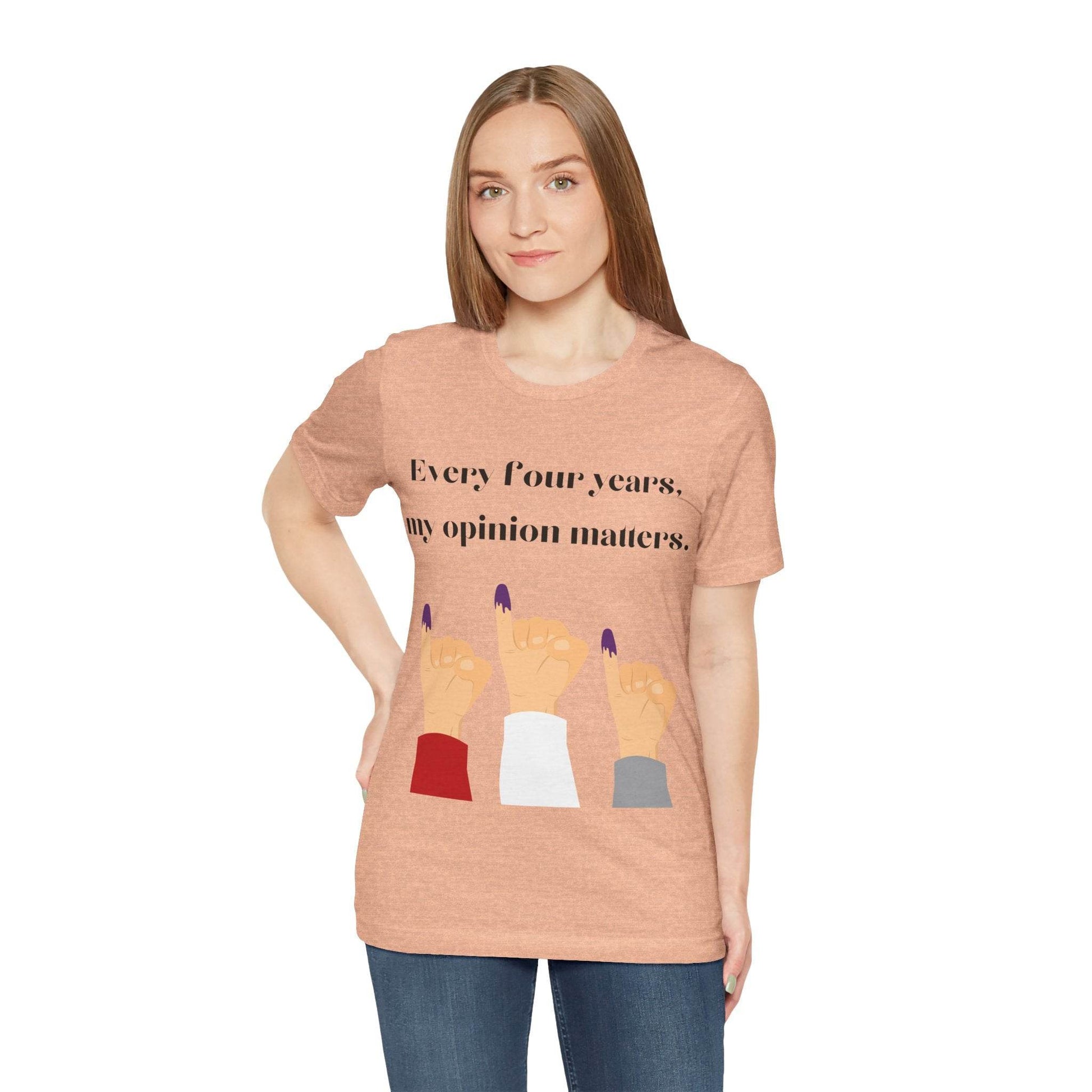 Political Opinion Matters Quote Unisex Tee, Voting Rights Activist Shirt, Political Statement TShirt, Election Day Gift, Political Science - TRP Custom Co.