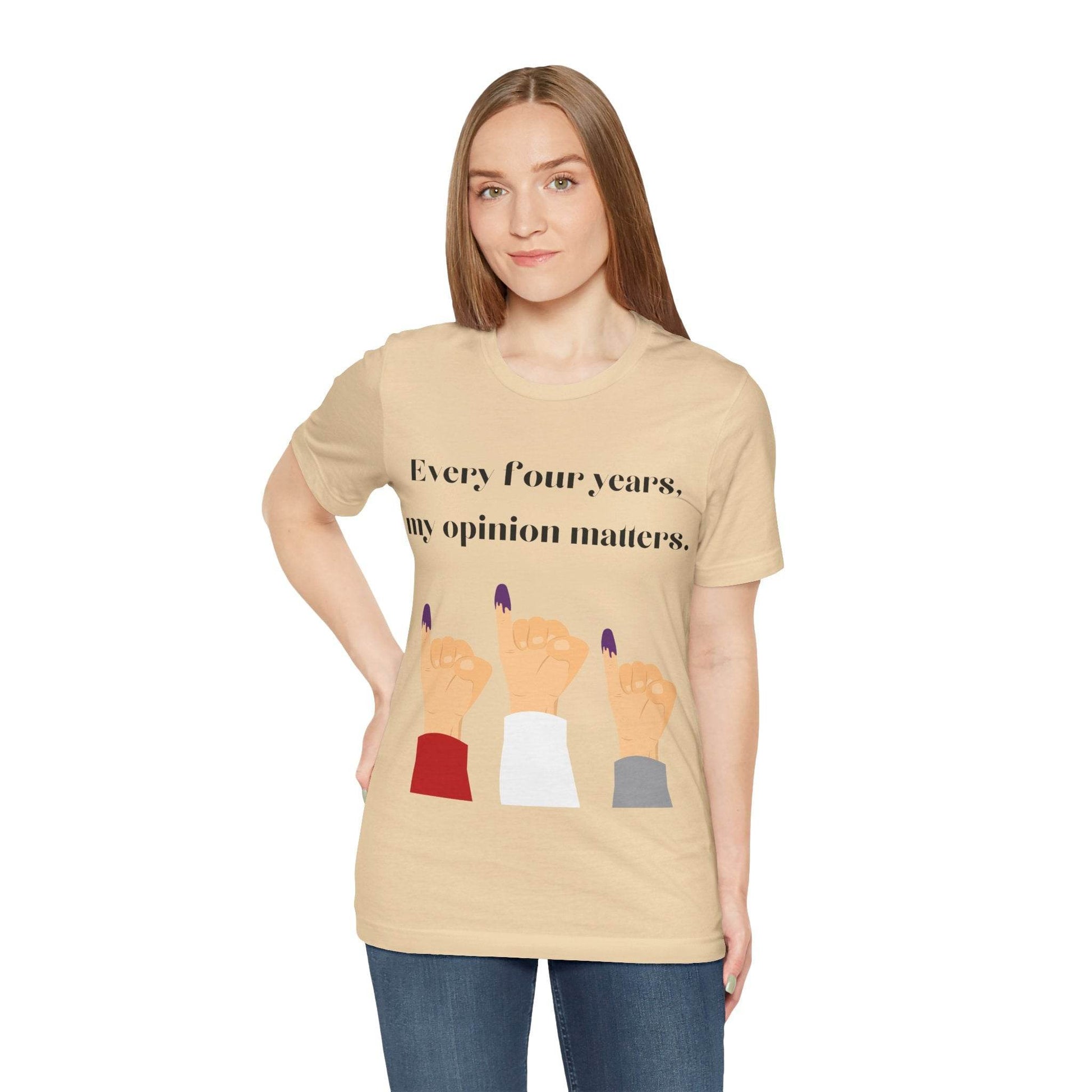 Political Opinion Matters Quote Unisex Tee, Voting Rights Activist Shirt, Political Statement TShirt, Election Day Gift, Political Science - TRP Custom Co.