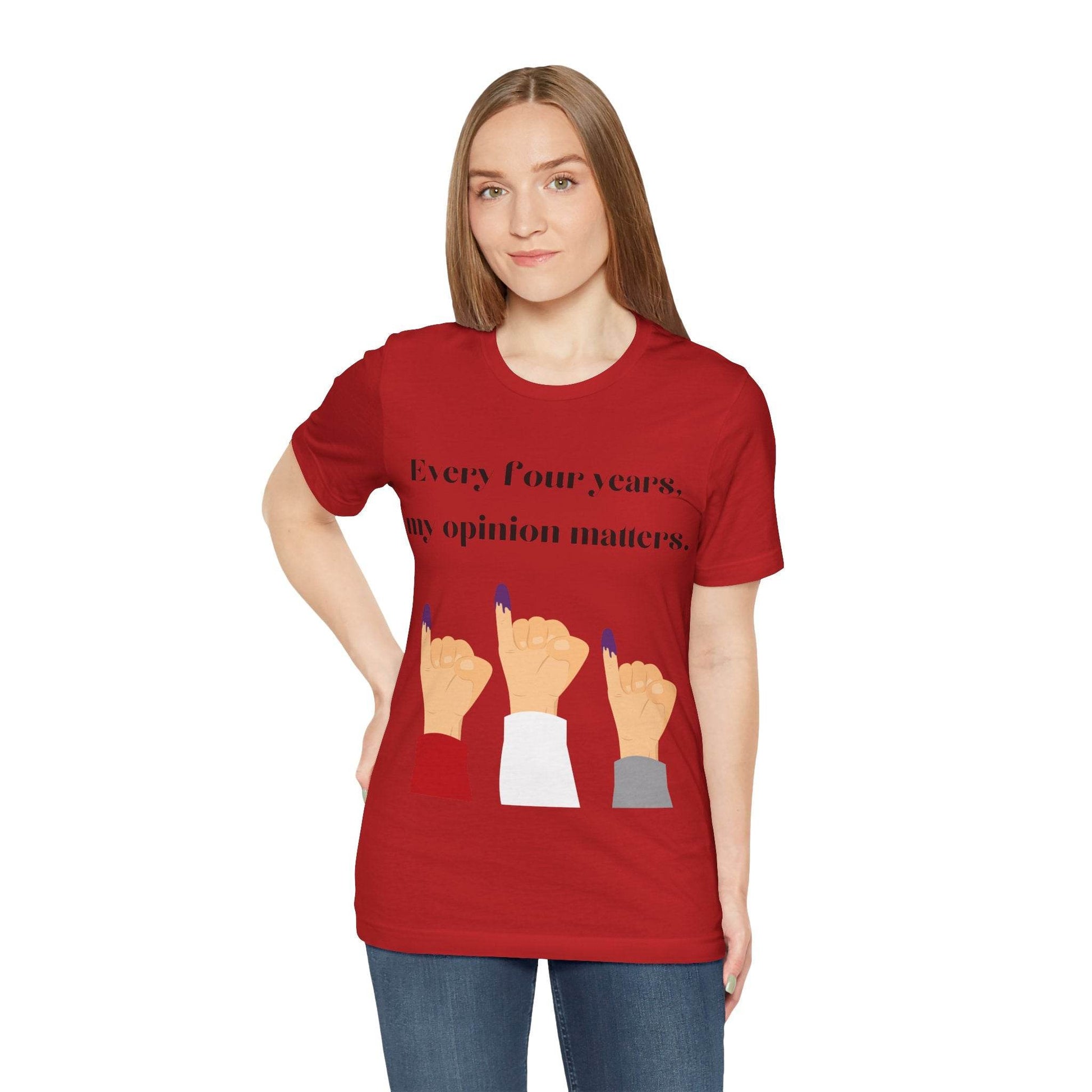 Political Opinion Matters Quote Unisex Tee, Voting Rights Activist Shirt, Political Statement TShirt, Election Day Gift, Political Science - TRP Custom Co.