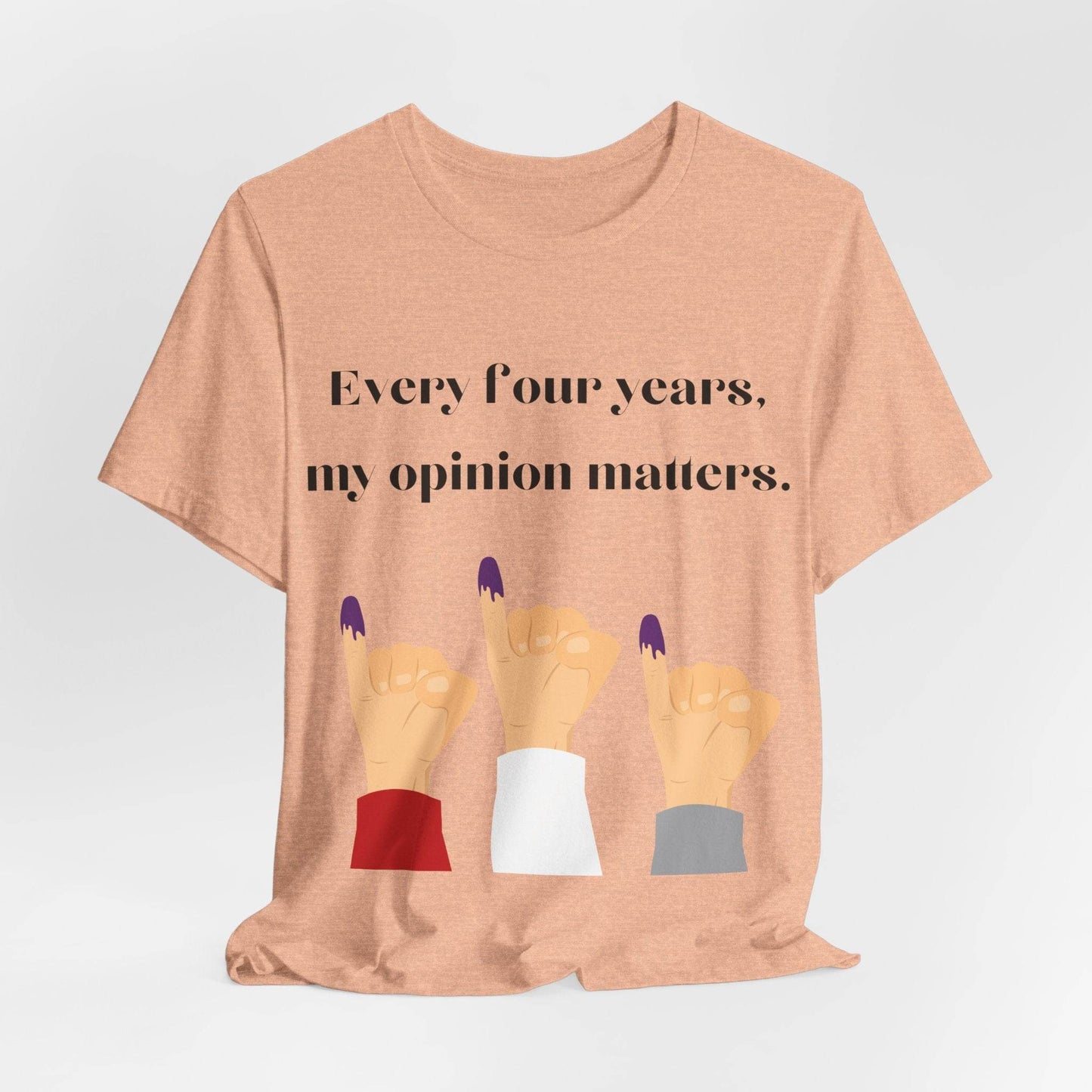 Political Opinion Matters Quote Unisex Tee, Voting Rights Activist Shirt, Political Statement TShirt, Election Day Gift, Political Science - TRP Custom Co.