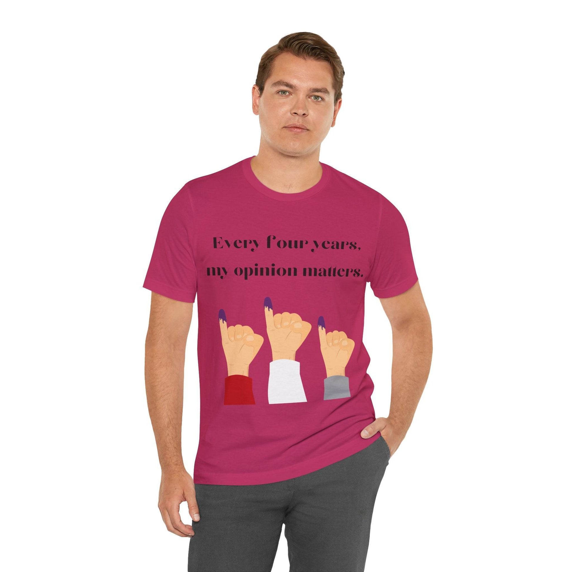 Political Opinion Matters Quote Unisex Tee, Voting Rights Activist Shirt, Political Statement TShirt, Election Day Gift, Political Science - TRP Custom Co.