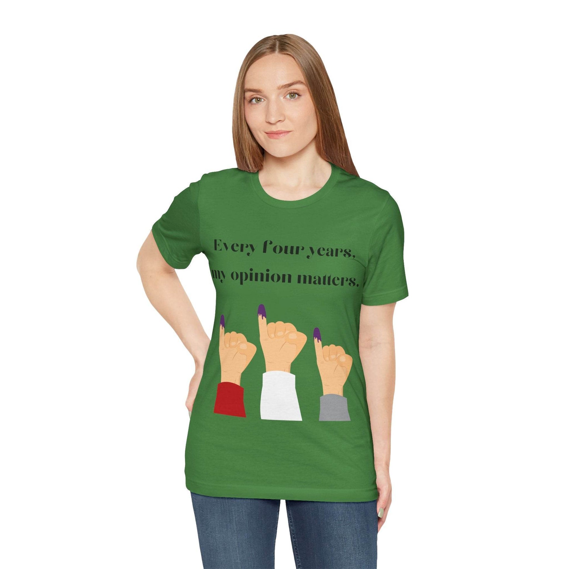 Political Opinion Matters Quote Unisex Tee, Voting Rights Activist Shirt, Political Statement TShirt, Election Day Gift, Political Science - TRP Custom Co.