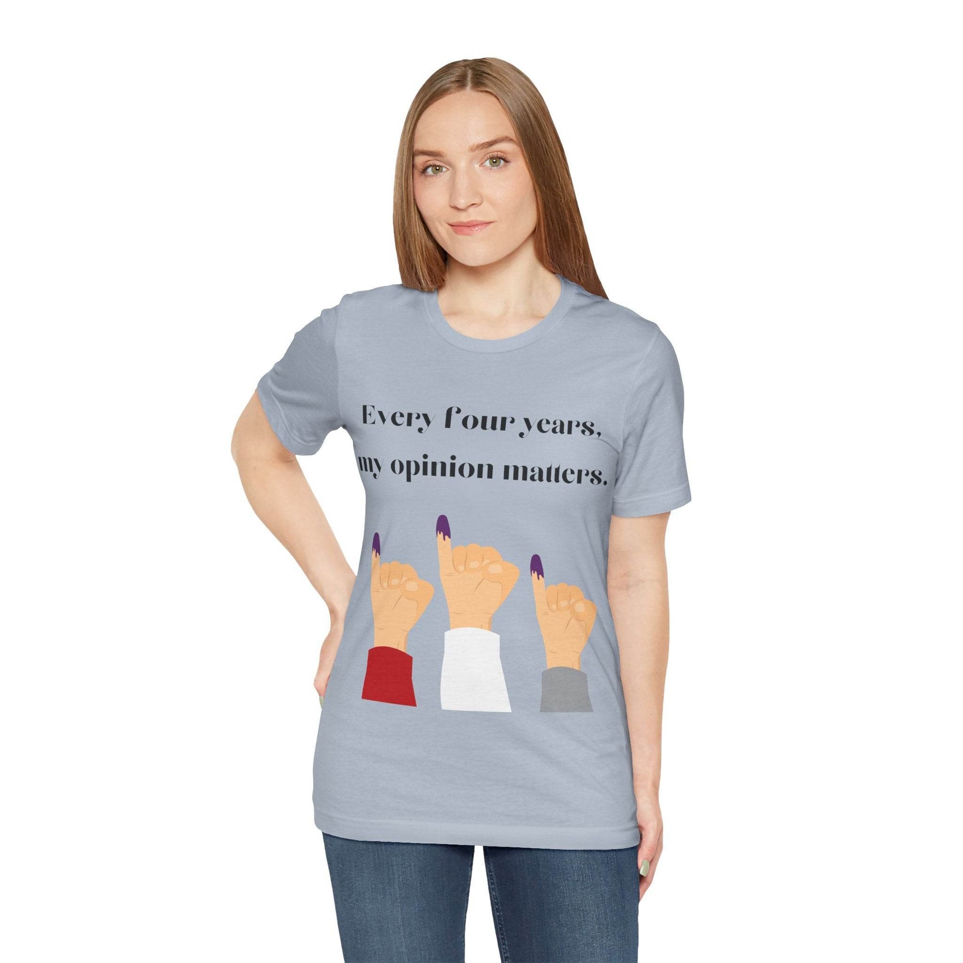 Political Opinion Matters Quote Unisex Tee, Voting Rights Activist Shirt, Political Statement TShirt, Election Day Gift, Political Science - TRP Custom Co.