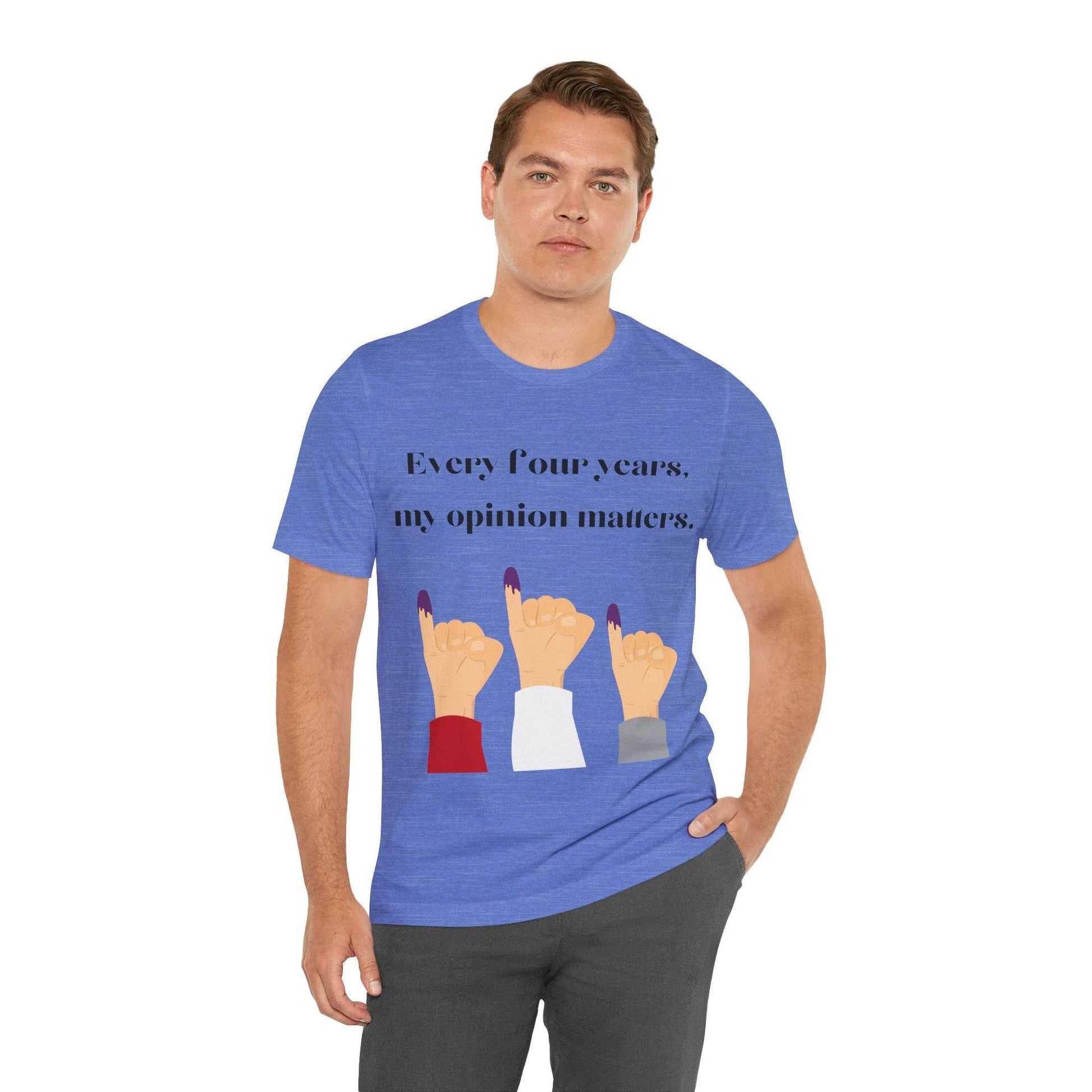 Political Opinion Matters Quote Unisex Tee, Voting Rights Activist Shirt, Political Statement TShirt, Election Day Gift, Political Science - TRP Custom Co.
