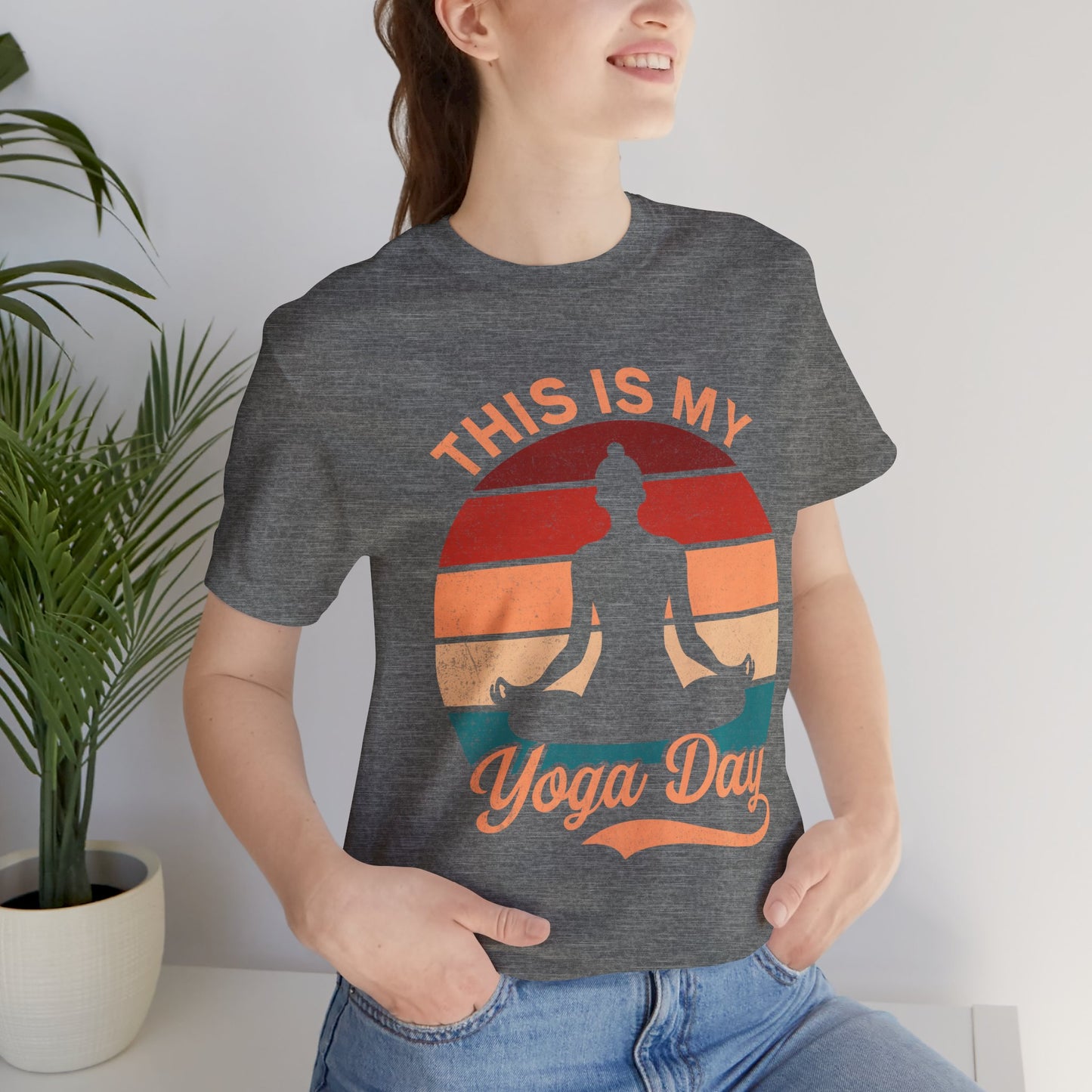 Yoga Day Unisex Tee, Fitness Apparel, Meditation Shirt, Gift for Yogis, Relaxation Top, Zen Wear, Mindfulness Clothing