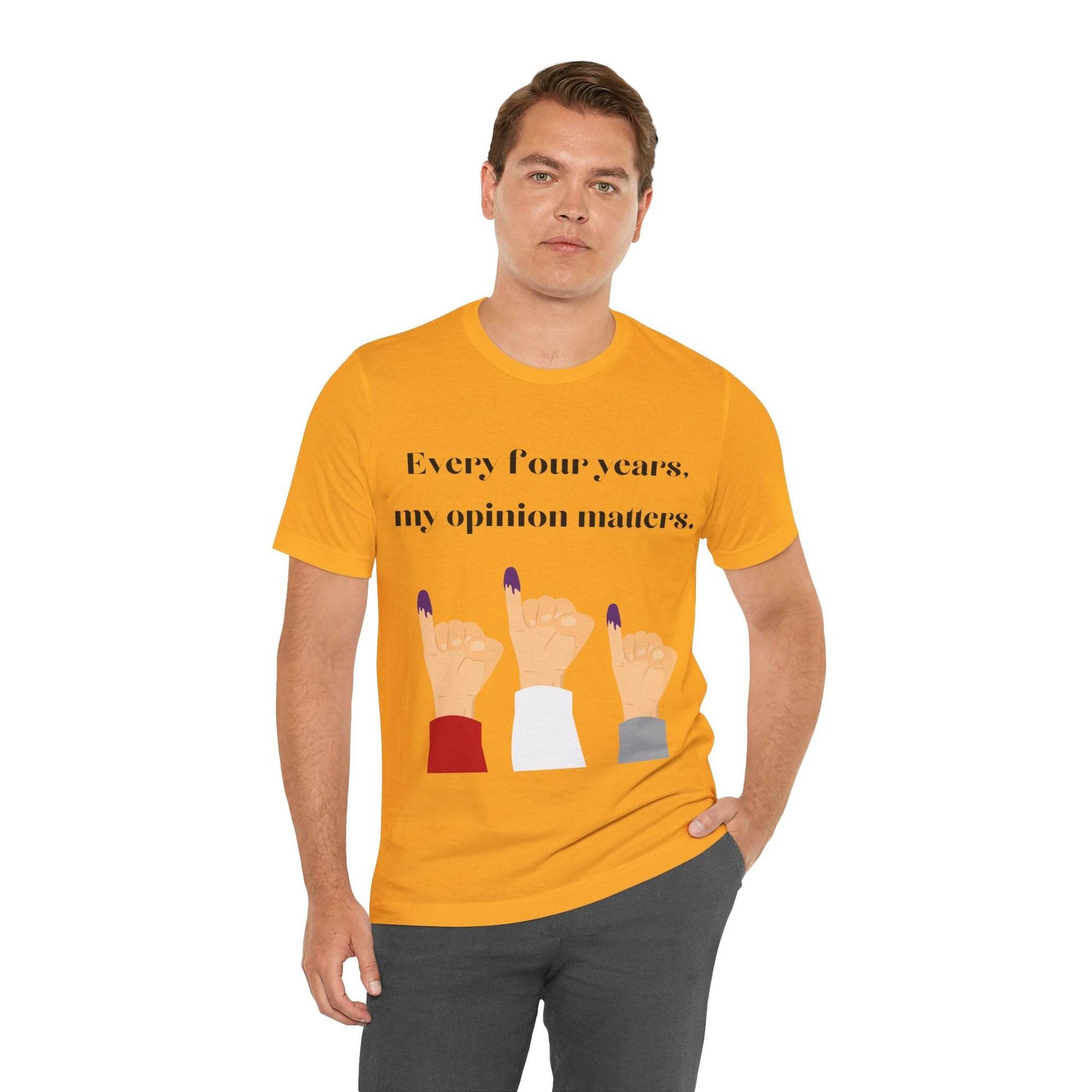 Political Opinion Matters Quote Unisex Tee, Voting Rights Activist Shirt, Political Statement TShirt, Election Day Gift, Political Science - TRP Custom Co.