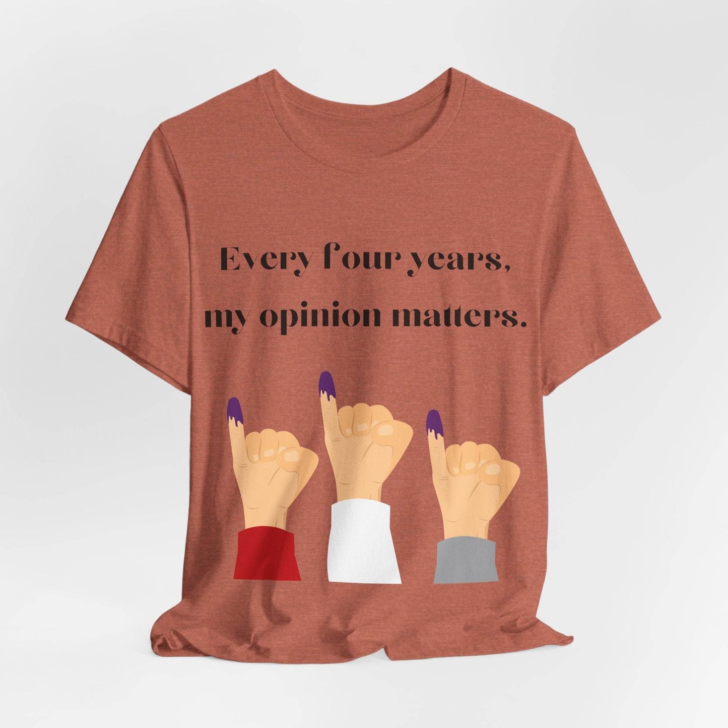 Political Opinion Matters Quote Unisex Tee, Voting Rights Activist Shirt, Political Statement TShirt, Election Day Gift, Political Science - TRP Custom Co.