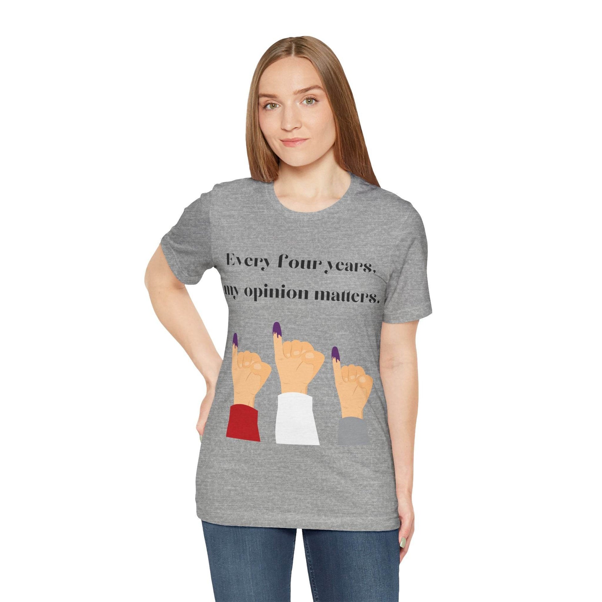 Political Opinion Matters Quote Unisex Tee, Voting Rights Activist Shirt, Political Statement TShirt, Election Day Gift, Political Science - TRP Custom Co.