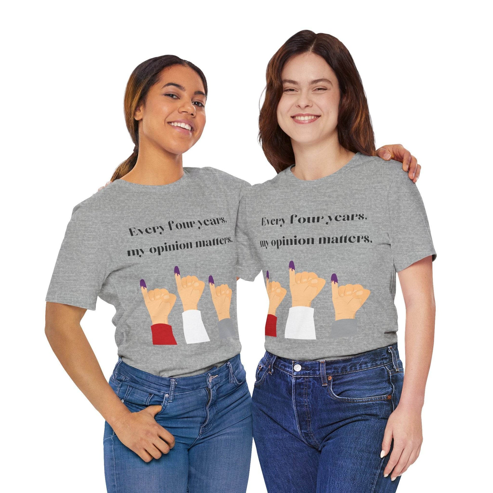 Political Opinion Matters Quote Unisex Tee, Voting Rights Activist Shirt, Political Statement TShirt, Election Day Gift, Political Science - TRP Custom Co.