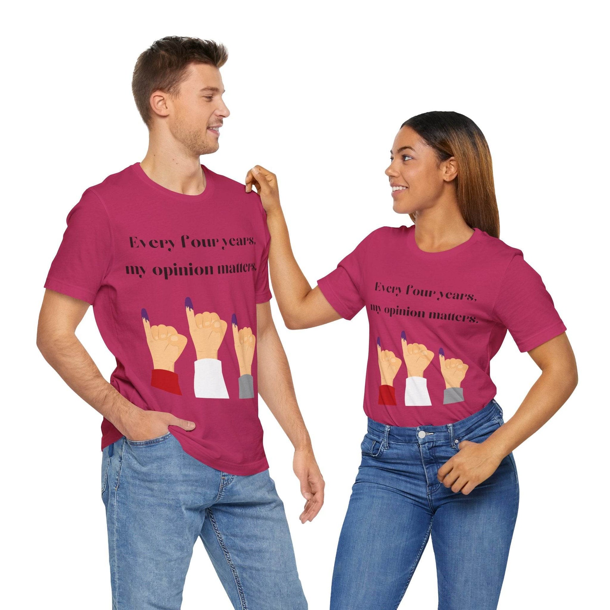 Political Opinion Matters Quote Unisex Tee, Voting Rights Activist Shirt, Political Statement TShirt, Election Day Gift, Political Science - TRP Custom Co.