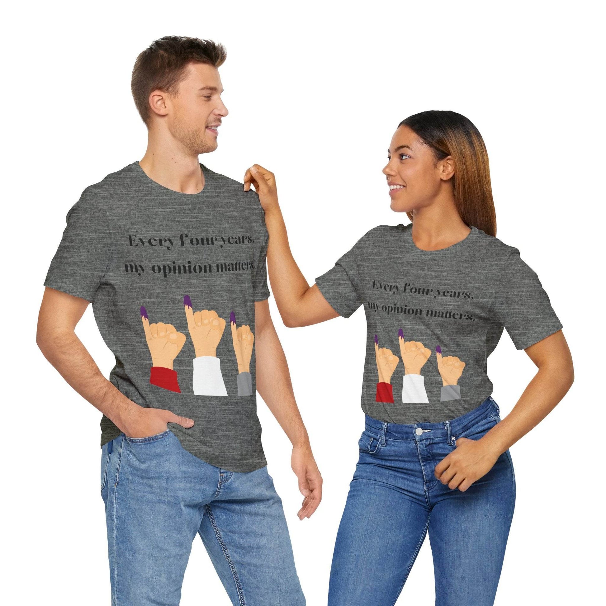 Political Opinion Matters Quote Unisex Tee, Voting Rights Activist Shirt, Political Statement TShirt, Election Day Gift, Political Science - TRP Custom Co.