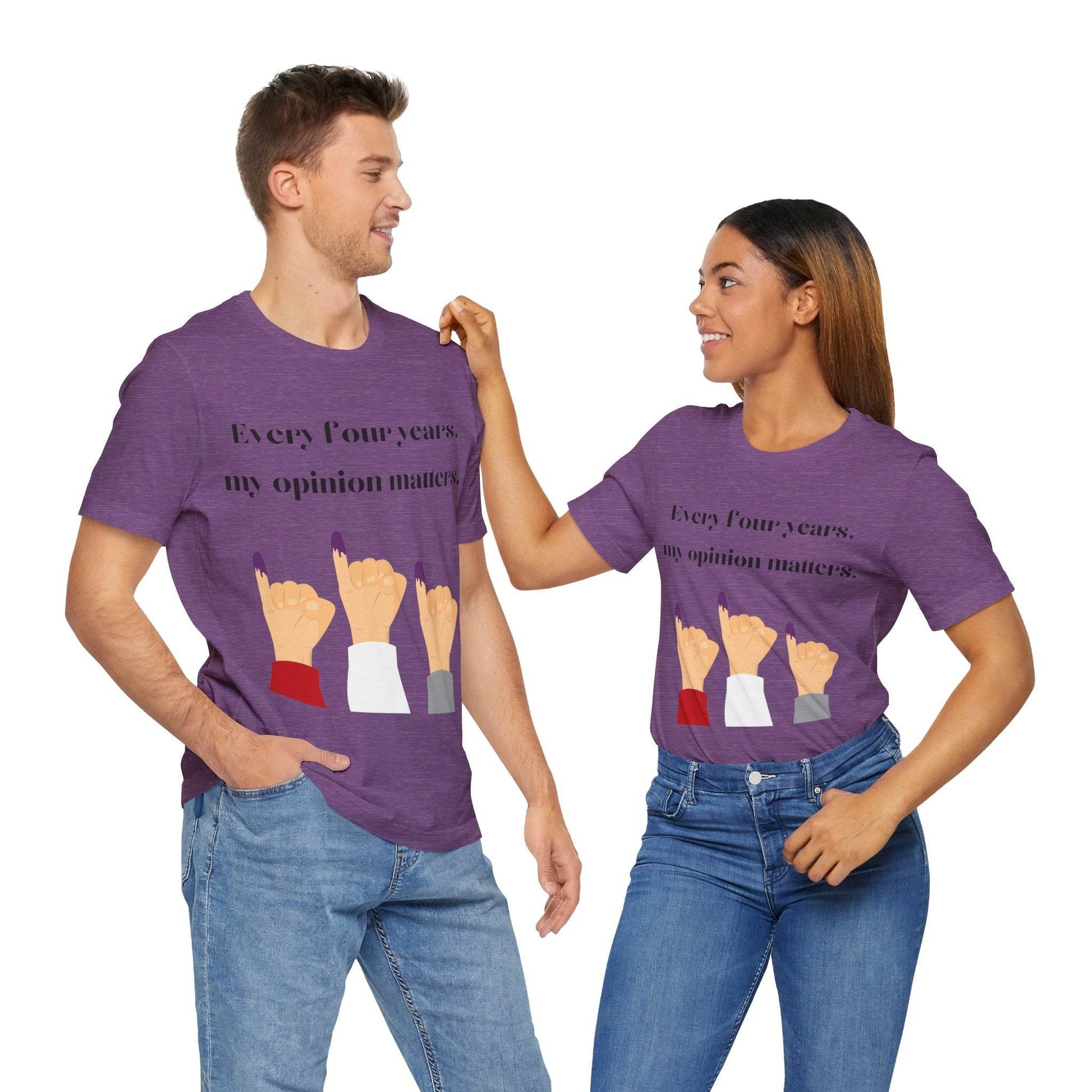 Political Opinion Matters Quote Unisex Tee, Voting Rights Activist Shirt, Political Statement TShirt, Election Day Gift, Political Science - TRP Custom Co.