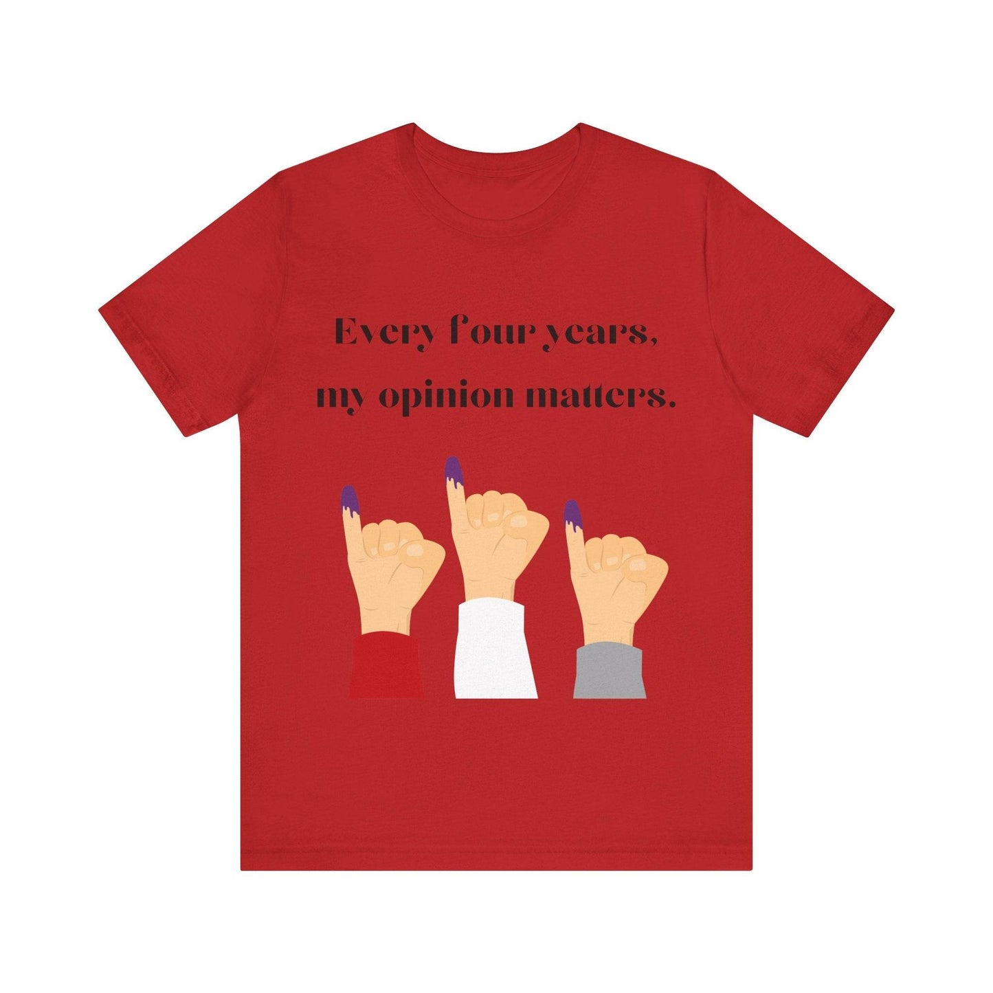 Political Opinion Matters Quote Unisex Tee, Voting Rights Activist Shirt, Political Statement TShirt, Election Day Gift, Political Science - TRP Custom Co.
