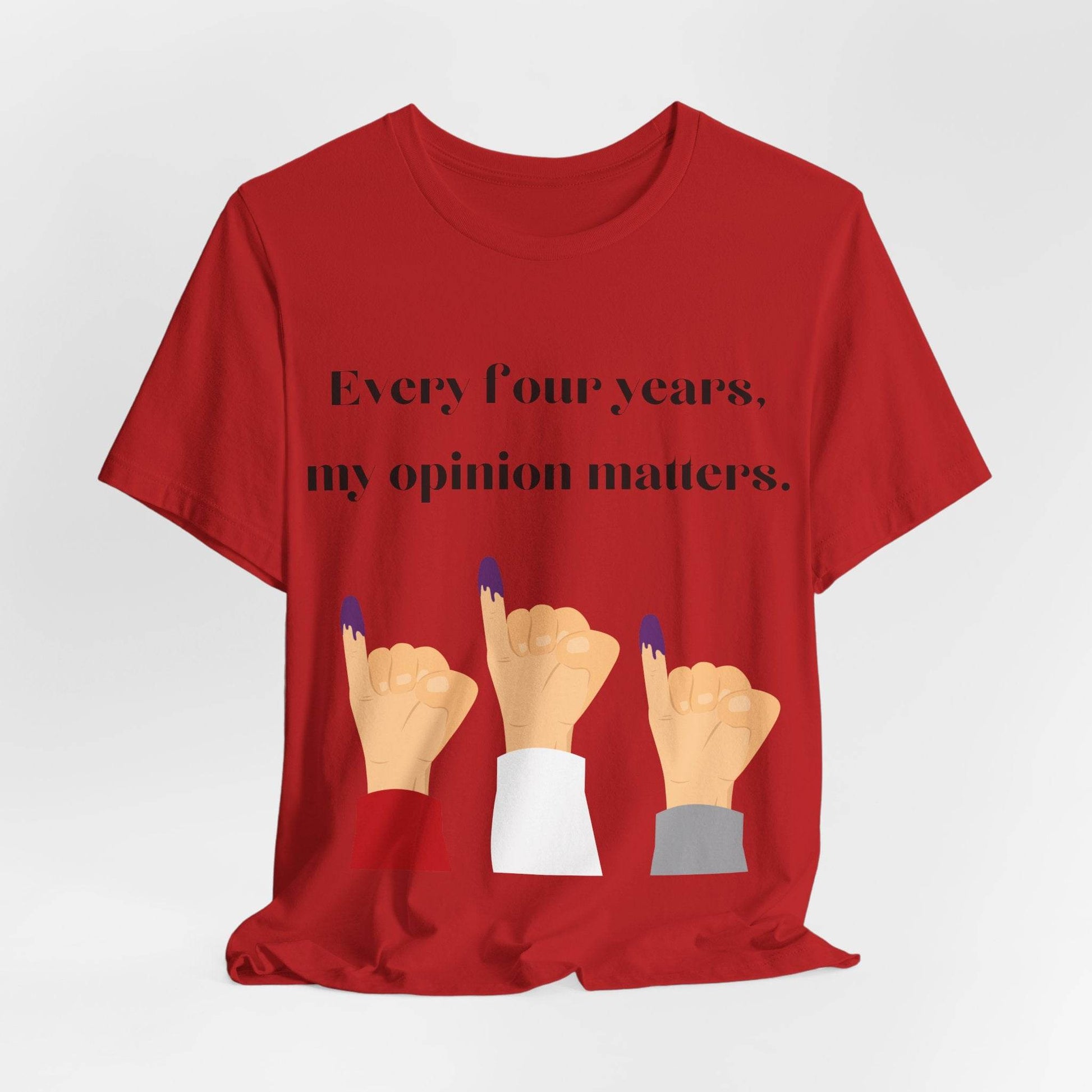 Political Opinion Matters Quote Unisex Tee, Voting Rights Activist Shirt, Political Statement TShirt, Election Day Gift, Political Science - TRP Custom Co.