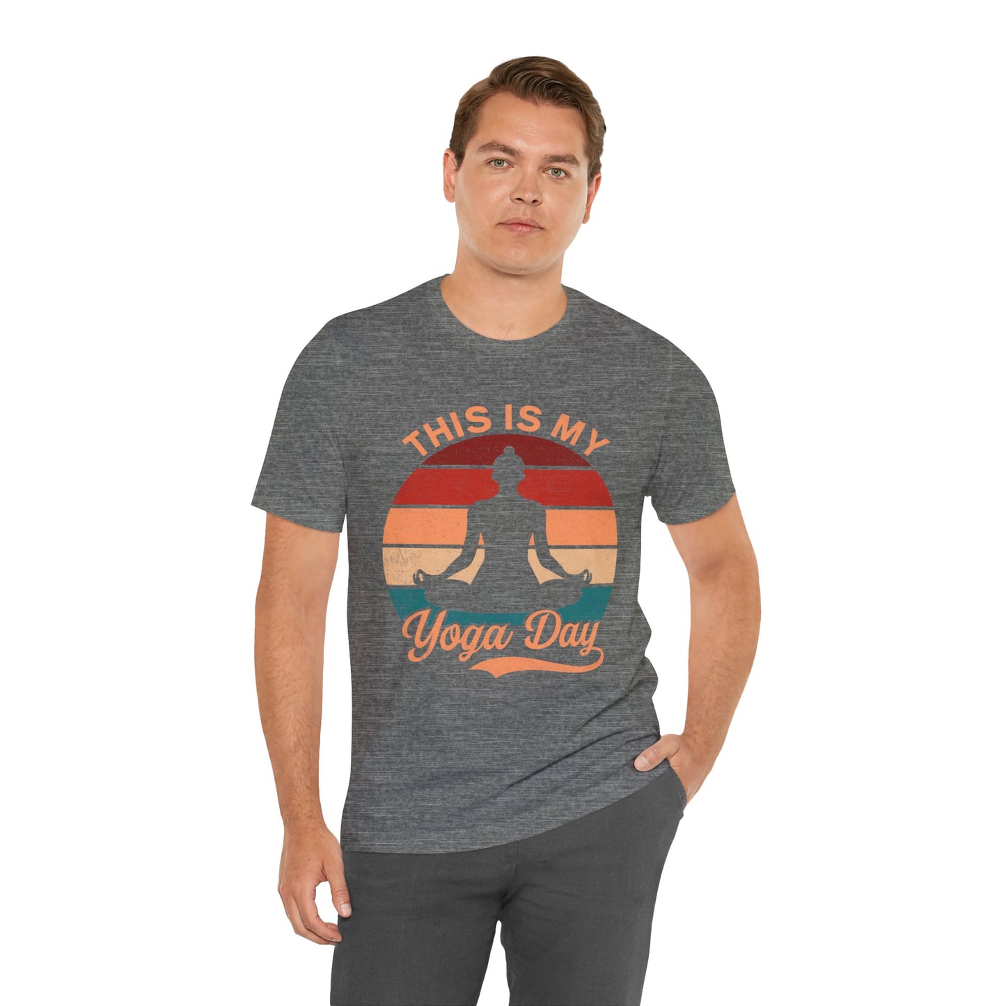 Yoga Day Unisex Tee, Fitness Apparel, Meditation Shirt, Gift for Yogis, Relaxation Top, Zen Wear, Mindfulness Clothing