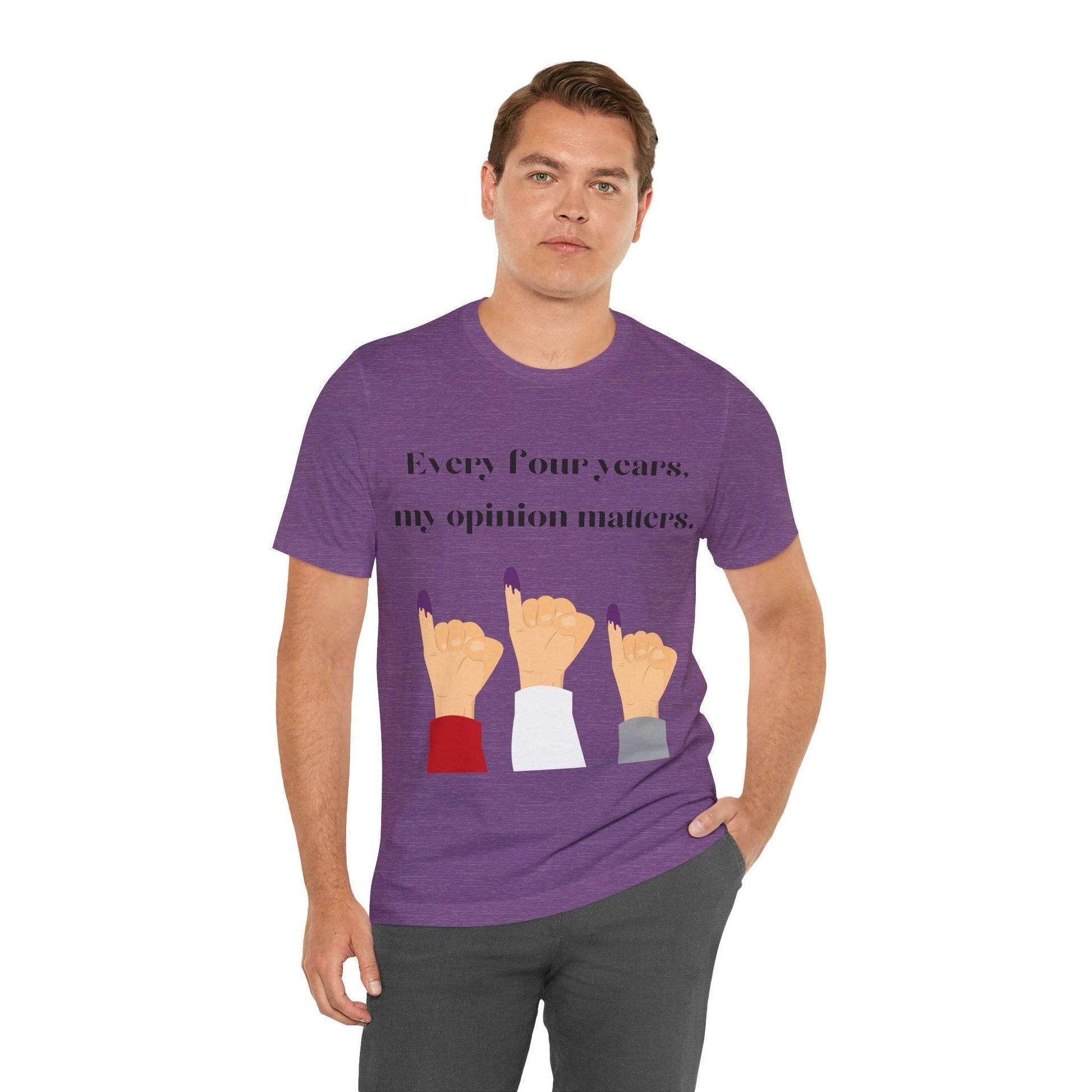 Political Opinion Matters Quote Unisex Tee, Voting Rights Activist Shirt, Political Statement TShirt, Election Day Gift, Political Science - TRP Custom Co.
