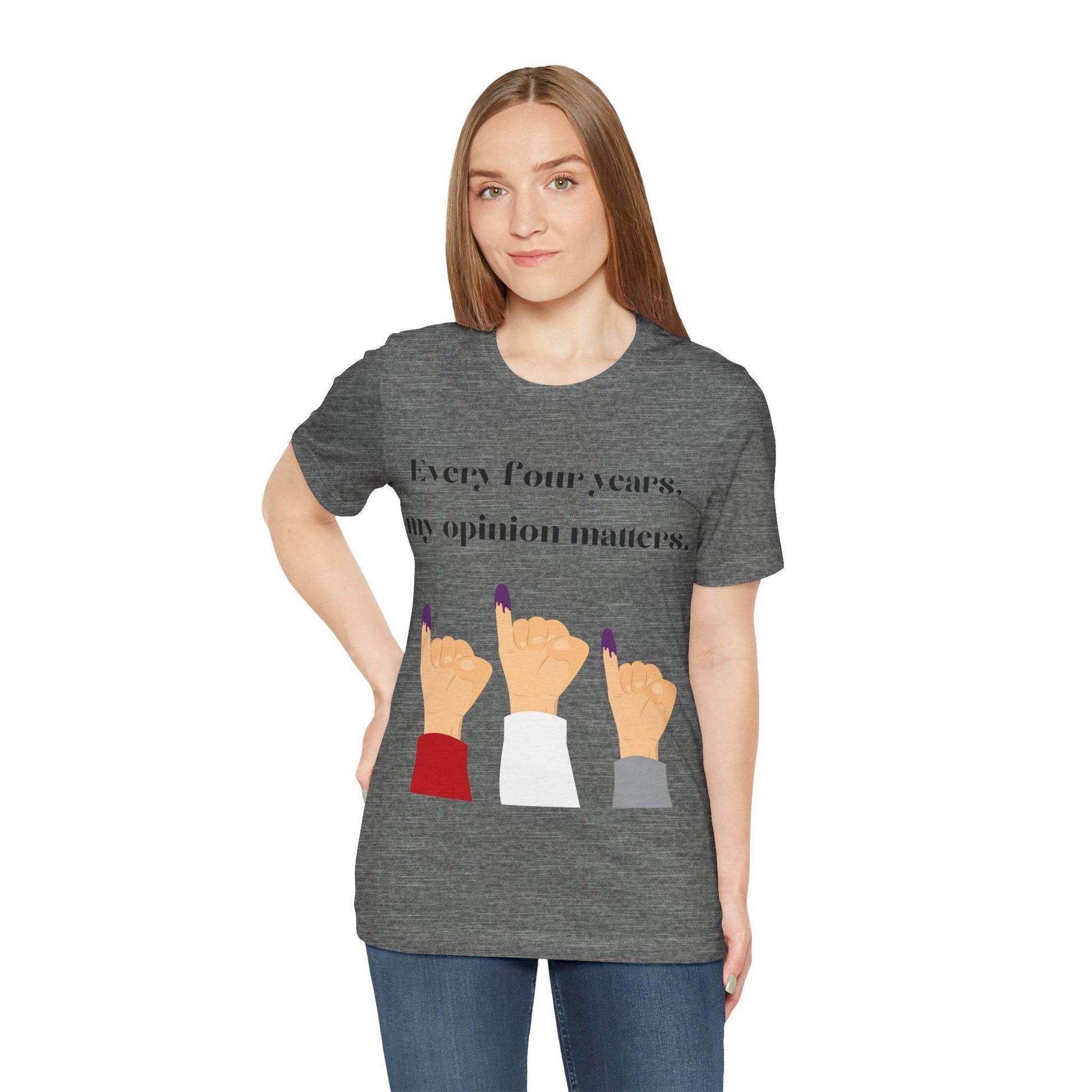 Political Opinion Matters Quote Unisex Tee, Voting Rights Activist Shirt, Political Statement TShirt, Election Day Gift, Political Science - TRP Custom Co.