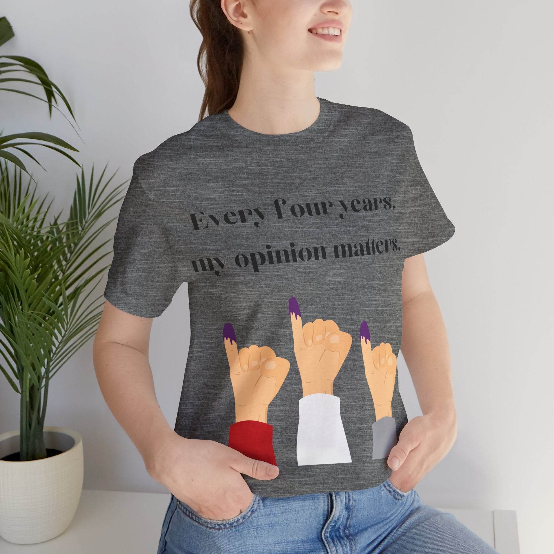 Political Opinion Matters Quote Unisex Tee, Voting Rights Activist Shirt, Political Statement TShirt, Election Day Gift, Political Science - TRP Custom Co.